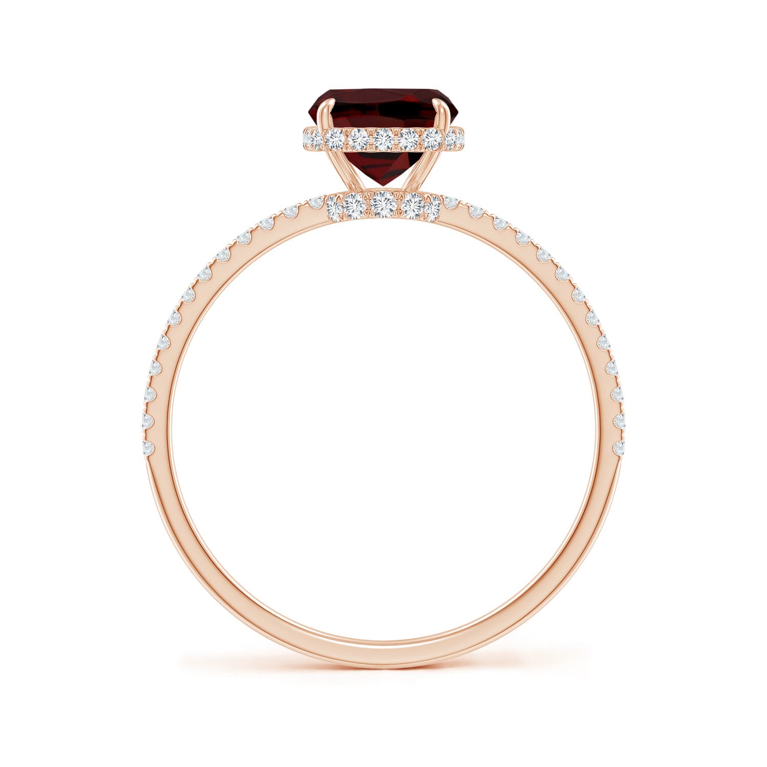 AAA - Garnet / 1.91 CT / 14 KT Rose Gold