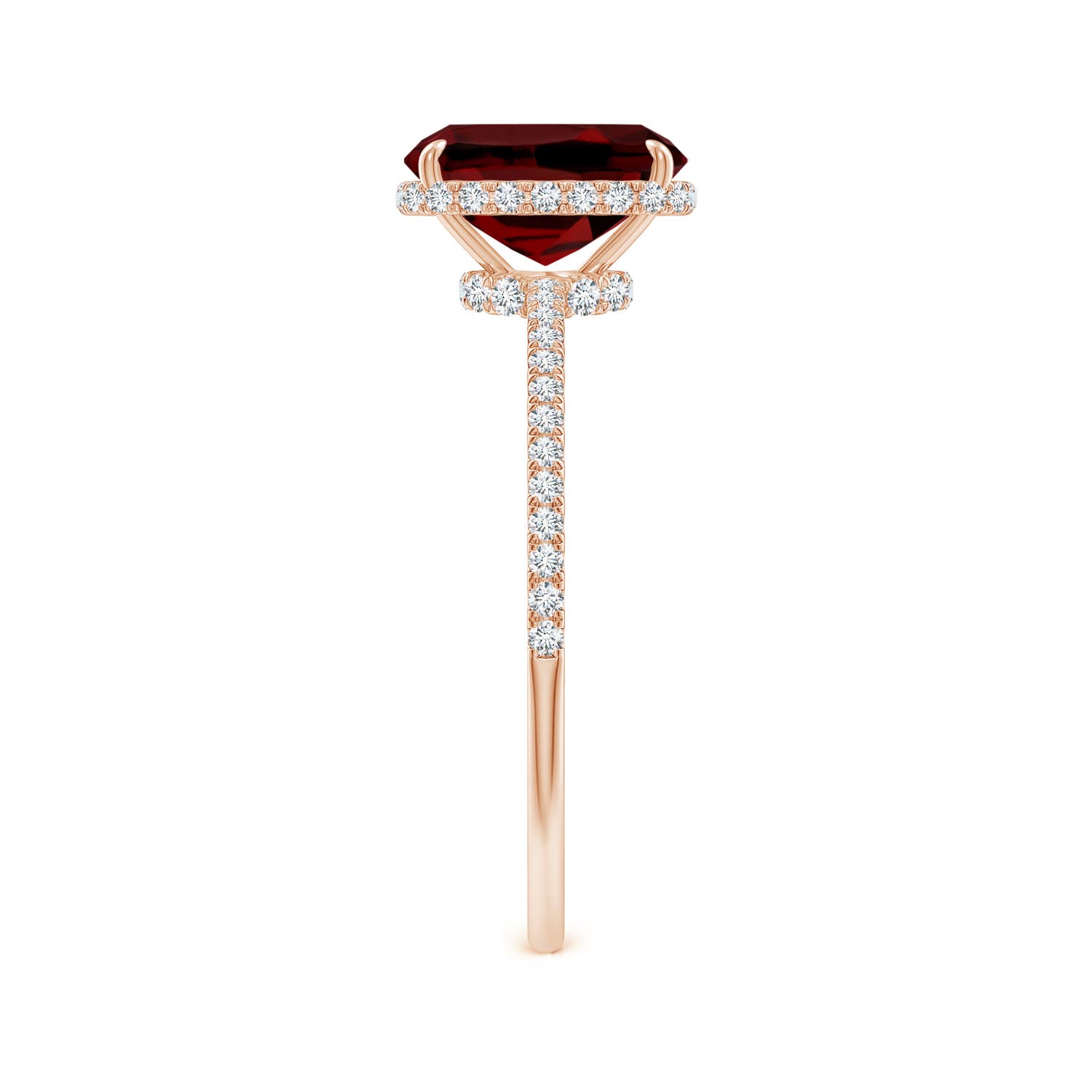 AAAA - Garnet / 1.91 CT / 14 KT Rose Gold