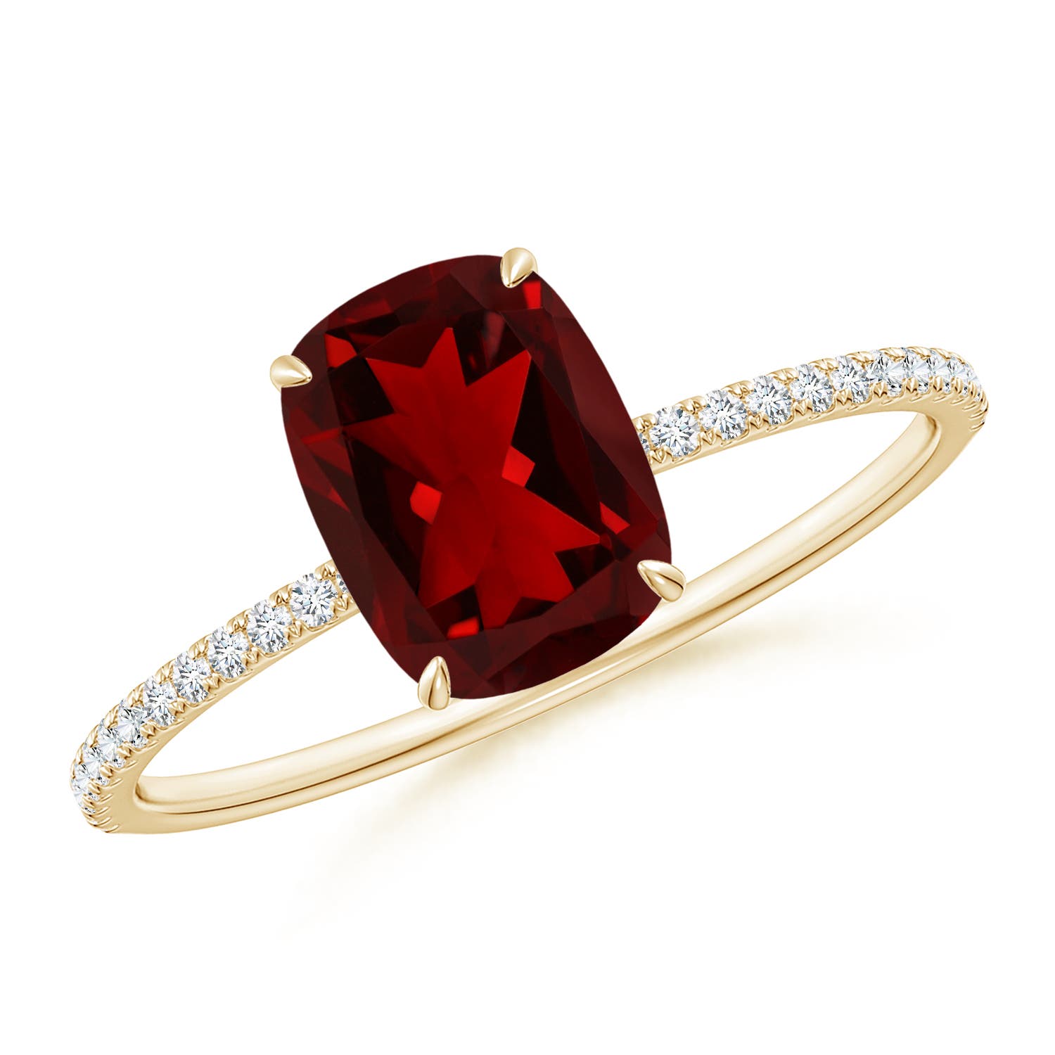 AAAA - Garnet / 1.91 CT / 14 KT Yellow Gold