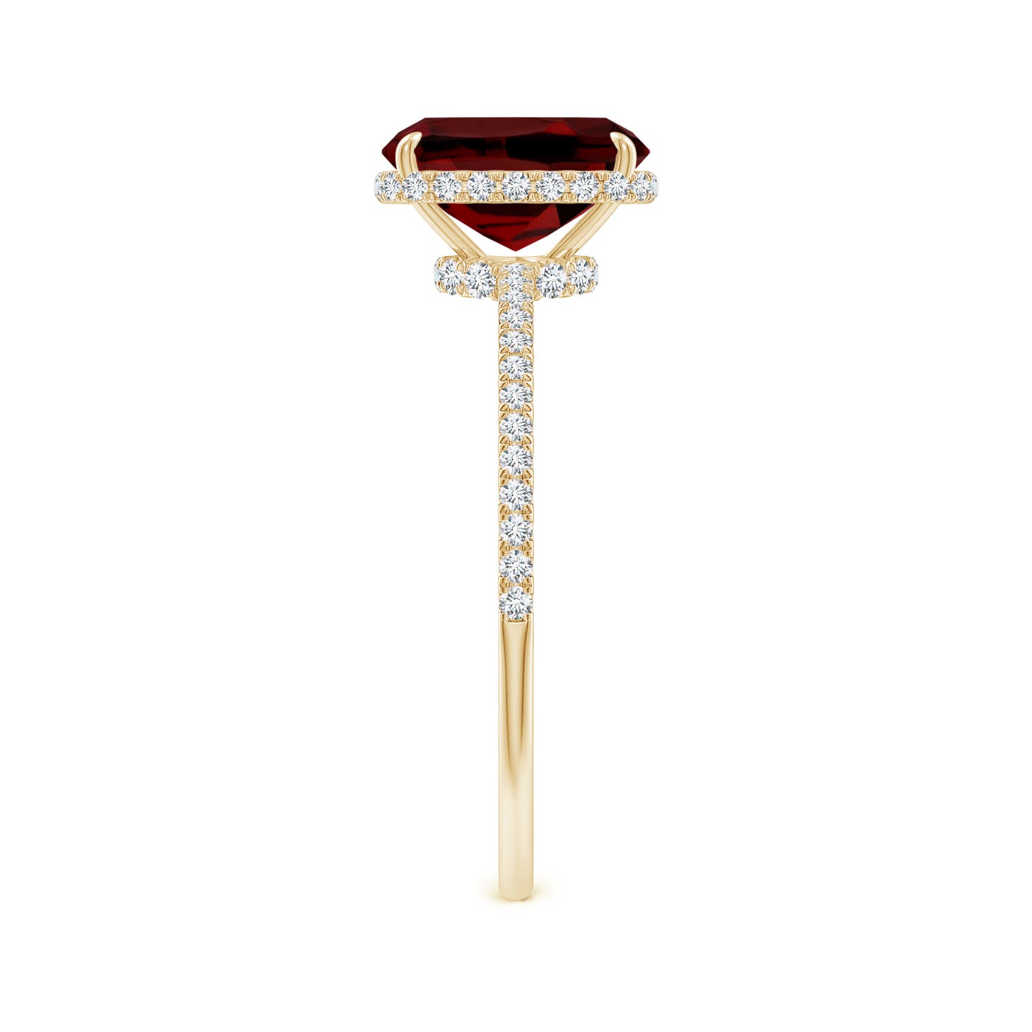 AAAA - Garnet / 1.91 CT / 14 KT Yellow Gold