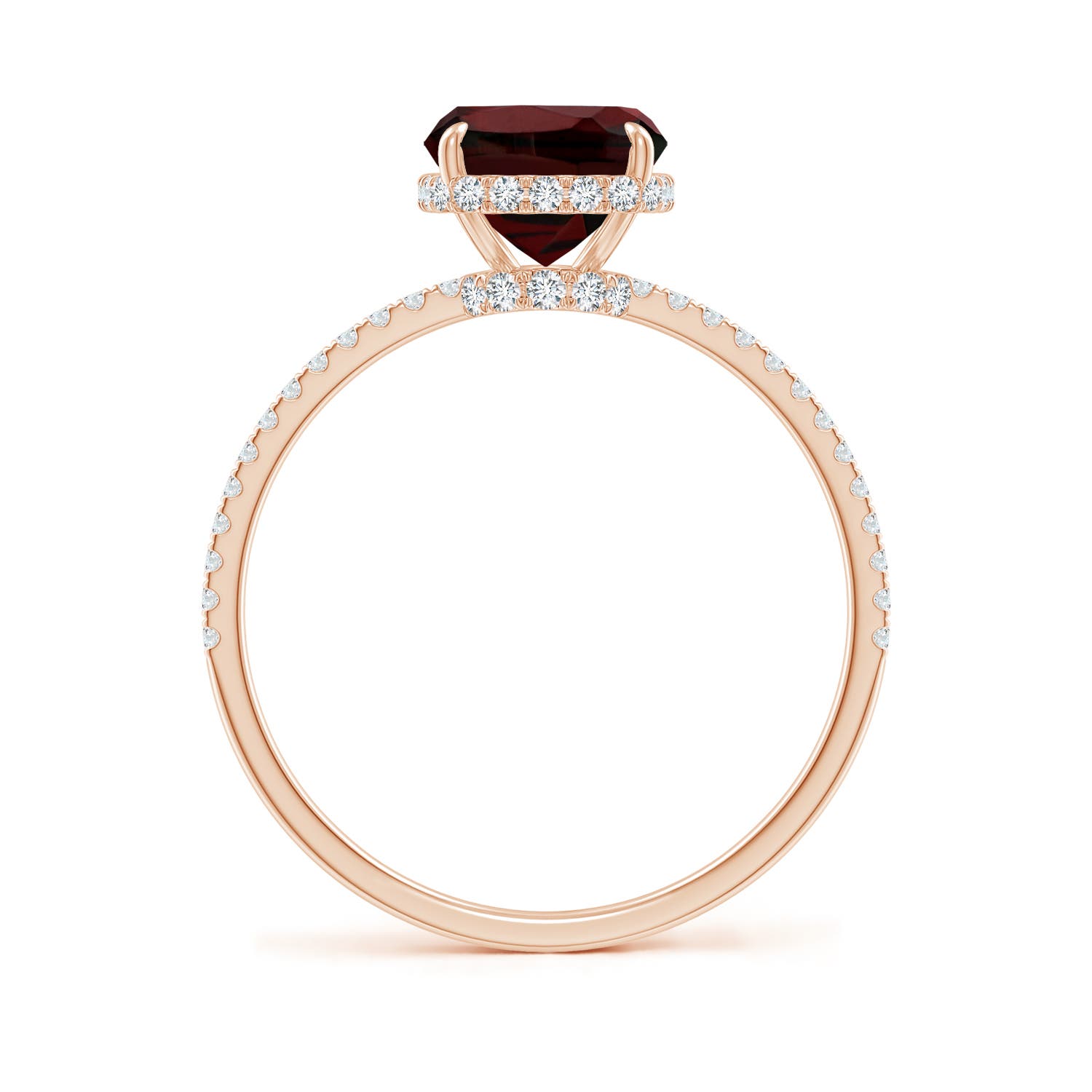 AA - Garnet / 3.25 CT / 14 KT Rose Gold