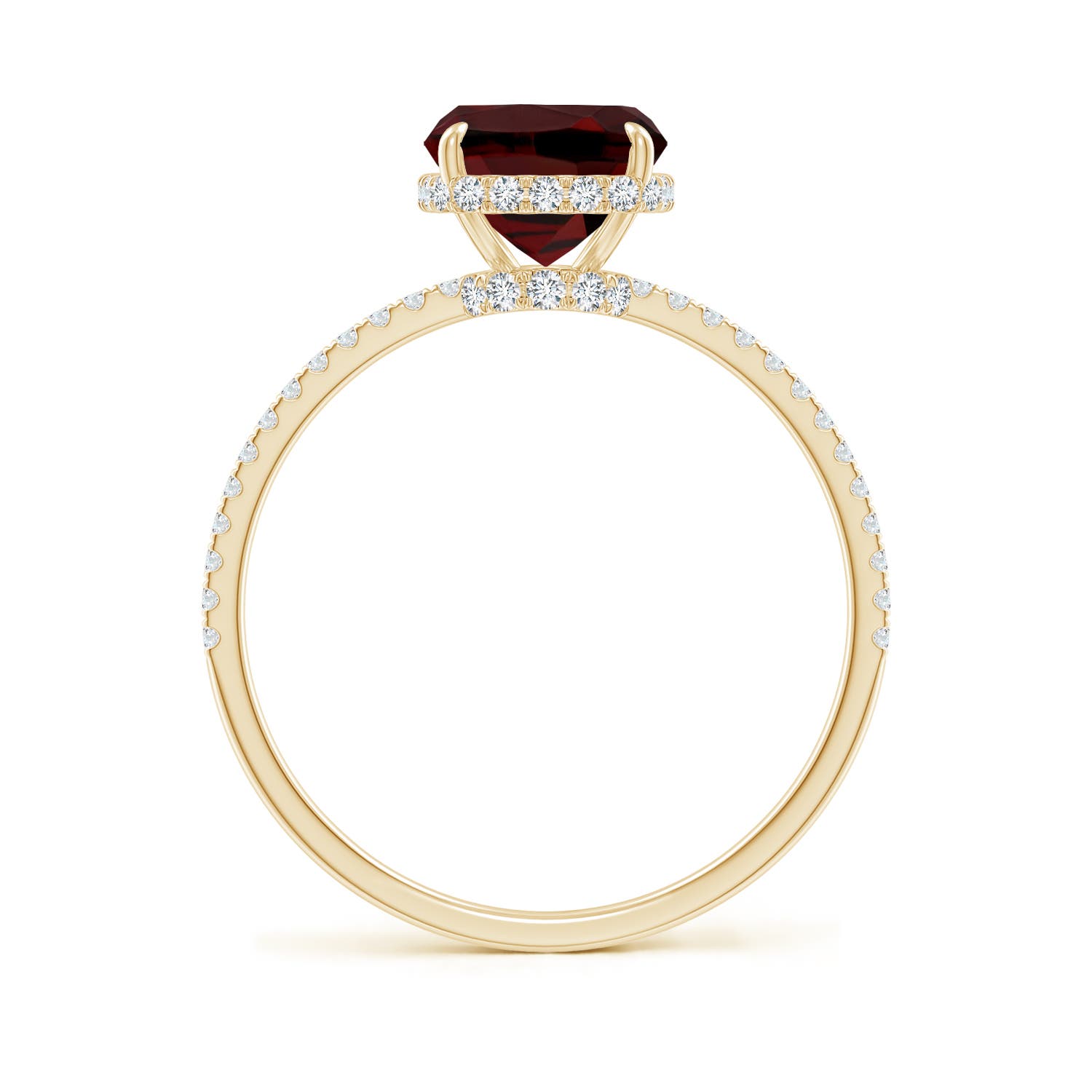 AAA - Garnet / 3.25 CT / 14 KT Yellow Gold