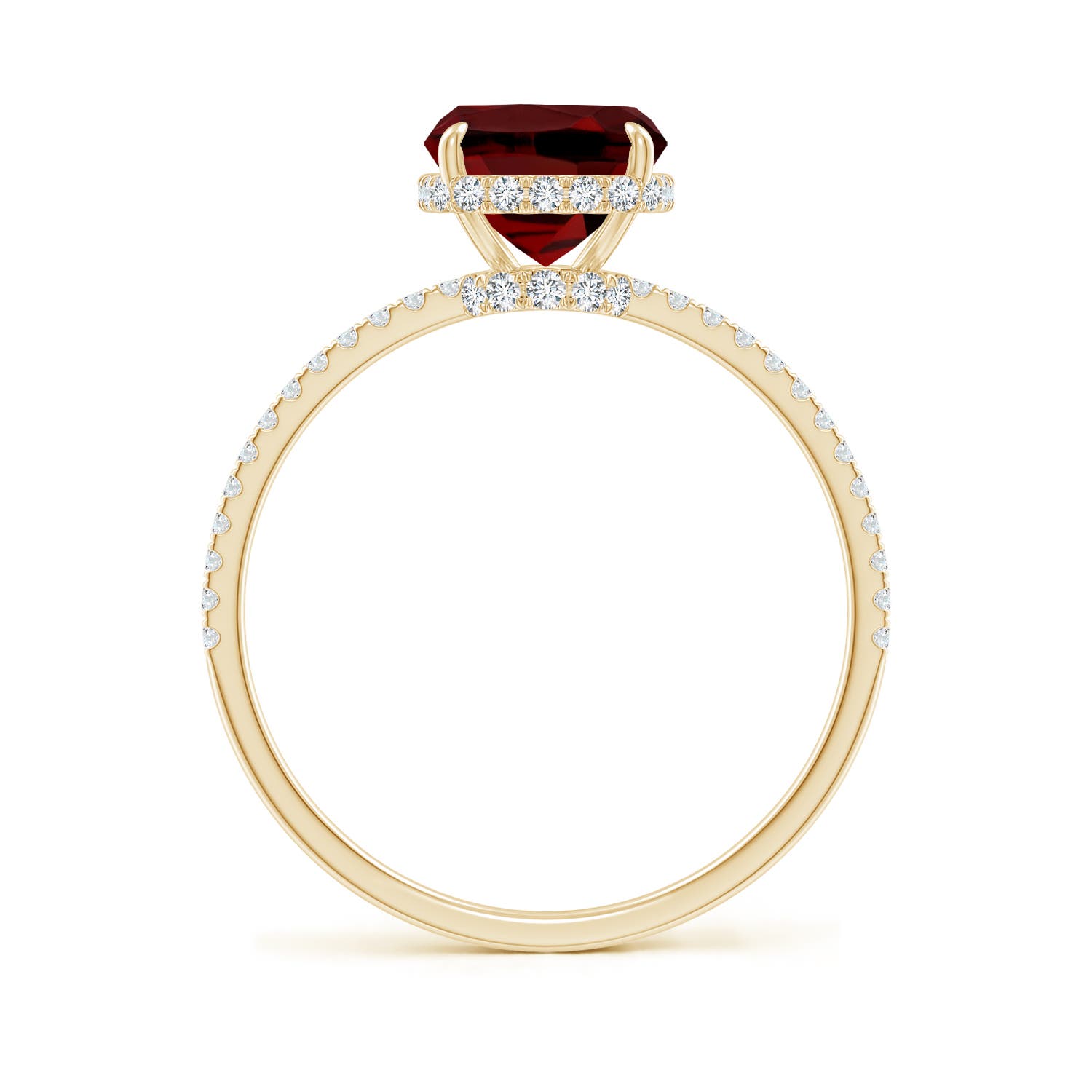 AAAA - Garnet / 3.25 CT / 14 KT Yellow Gold