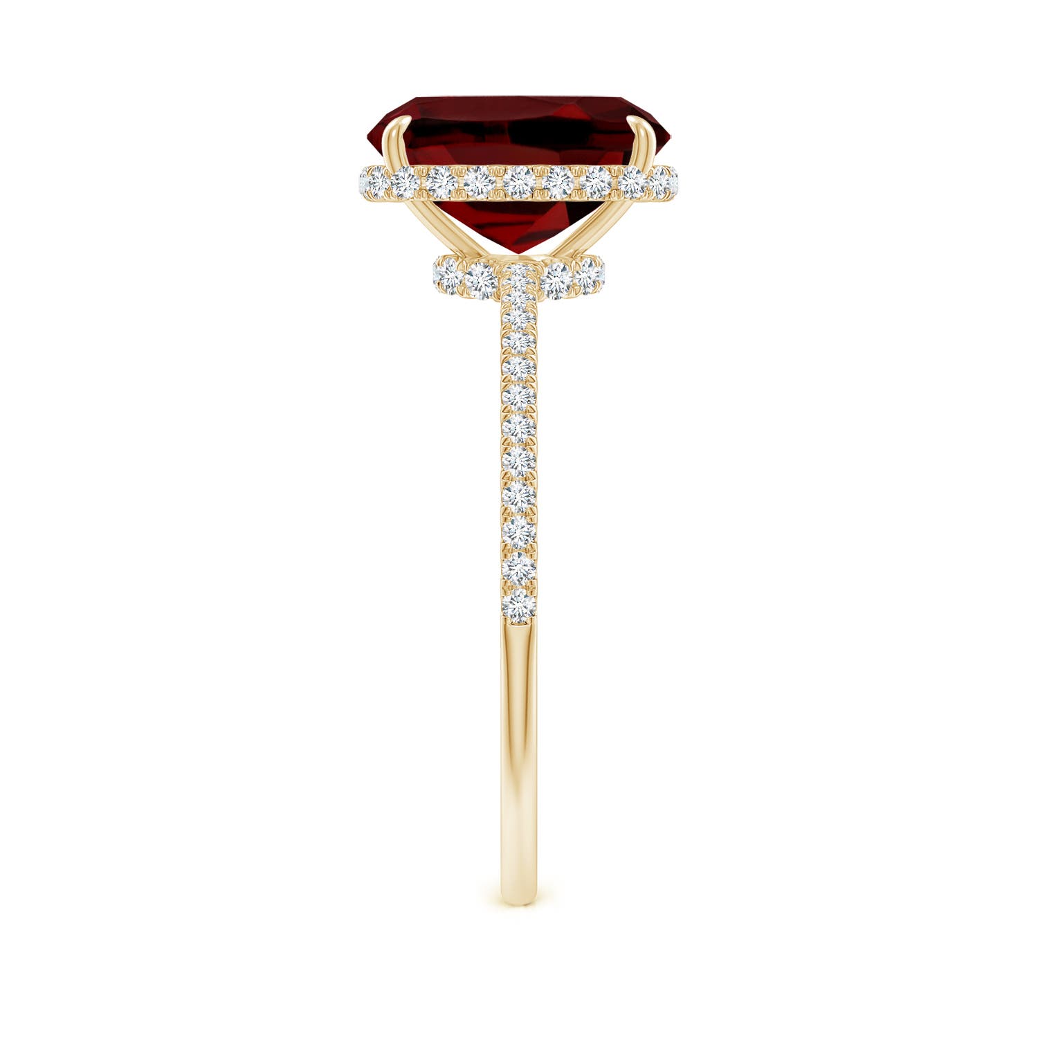 AAAA - Garnet / 3.25 CT / 14 KT Yellow Gold