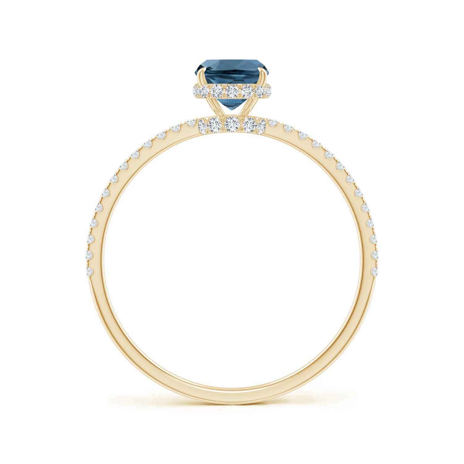 A - London Blue Topaz / 1.3 CT / 14 KT Yellow Gold