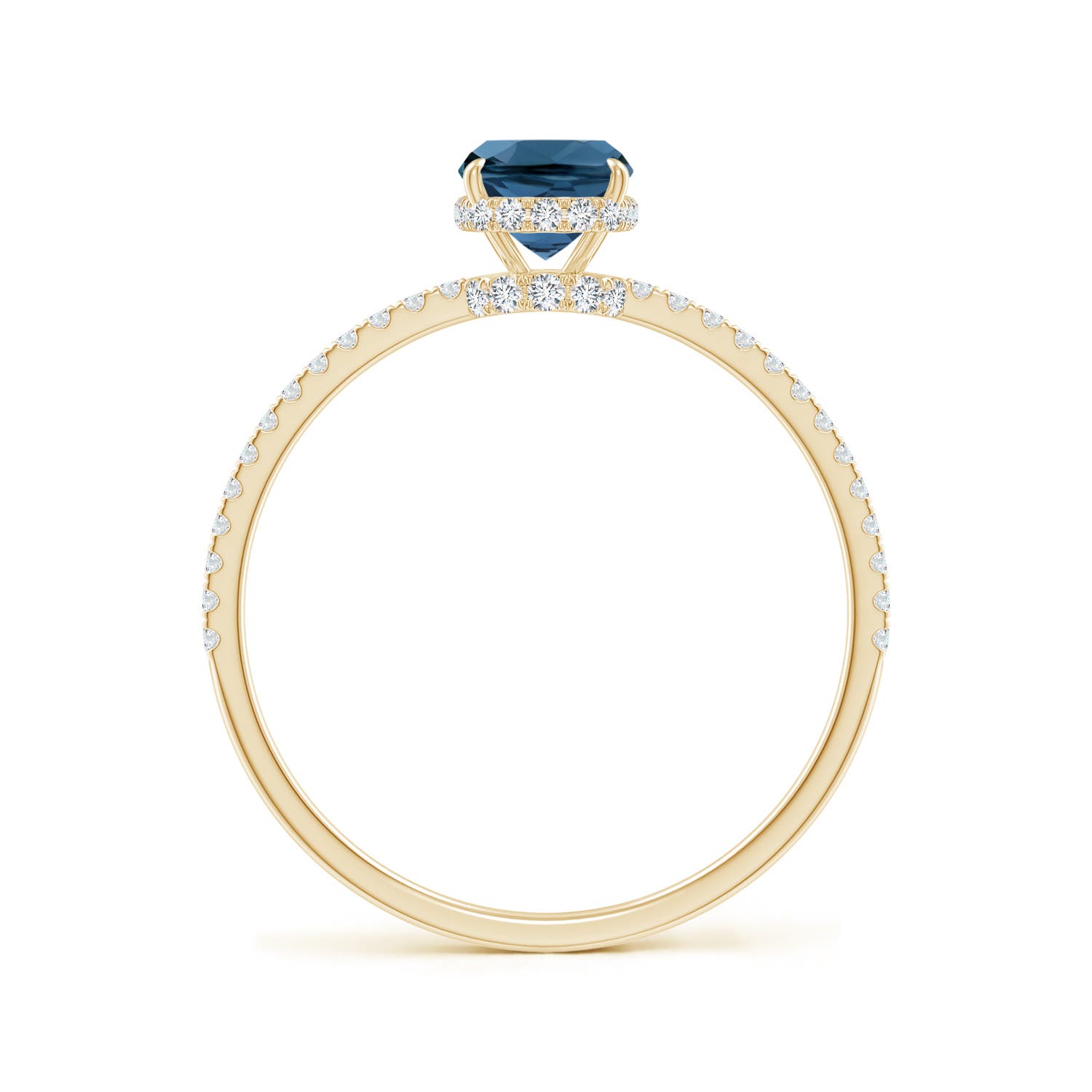 AA - London Blue Topaz / 1.3 CT / 14 KT Yellow Gold