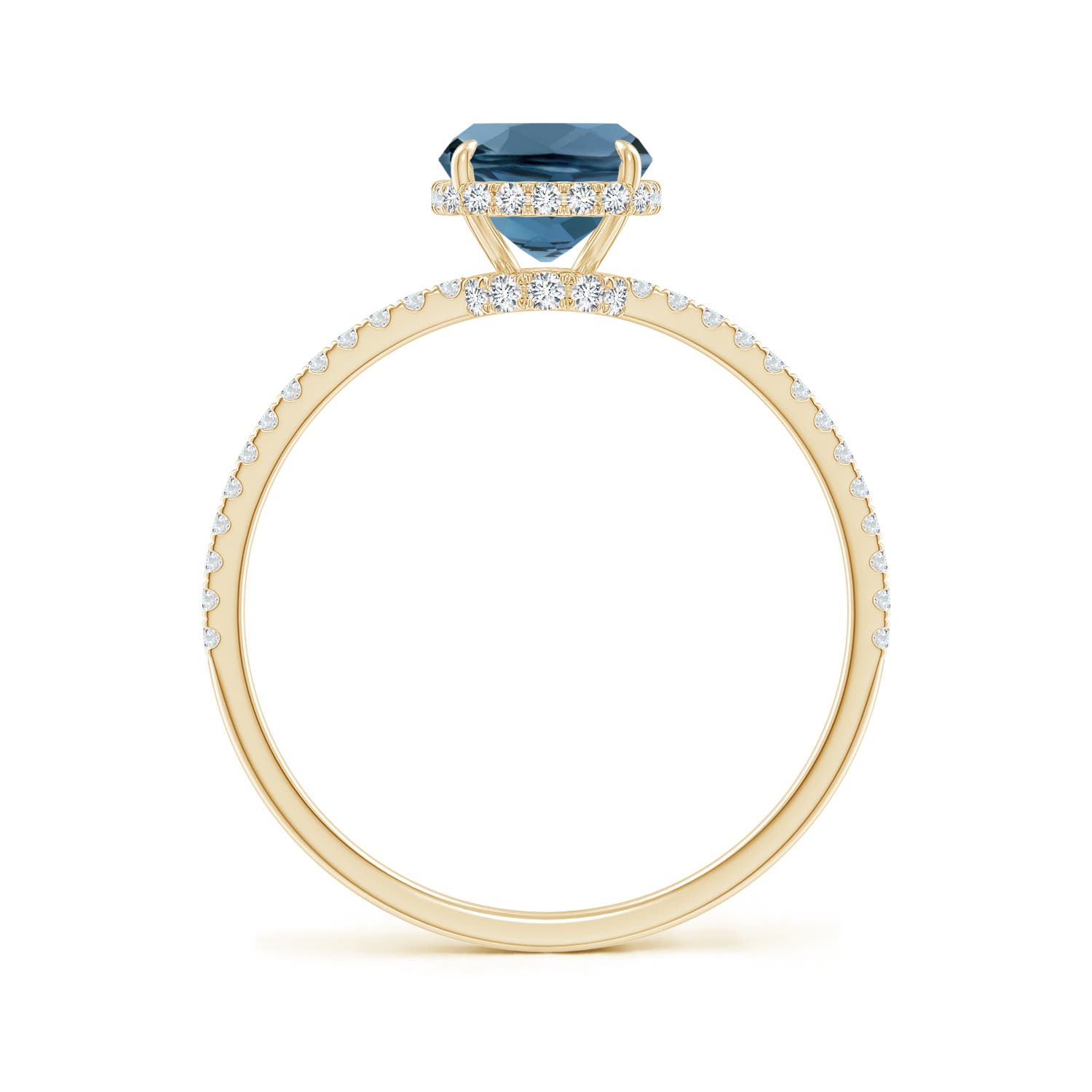 A - London Blue Topaz / 1.91 CT / 14 KT Yellow Gold