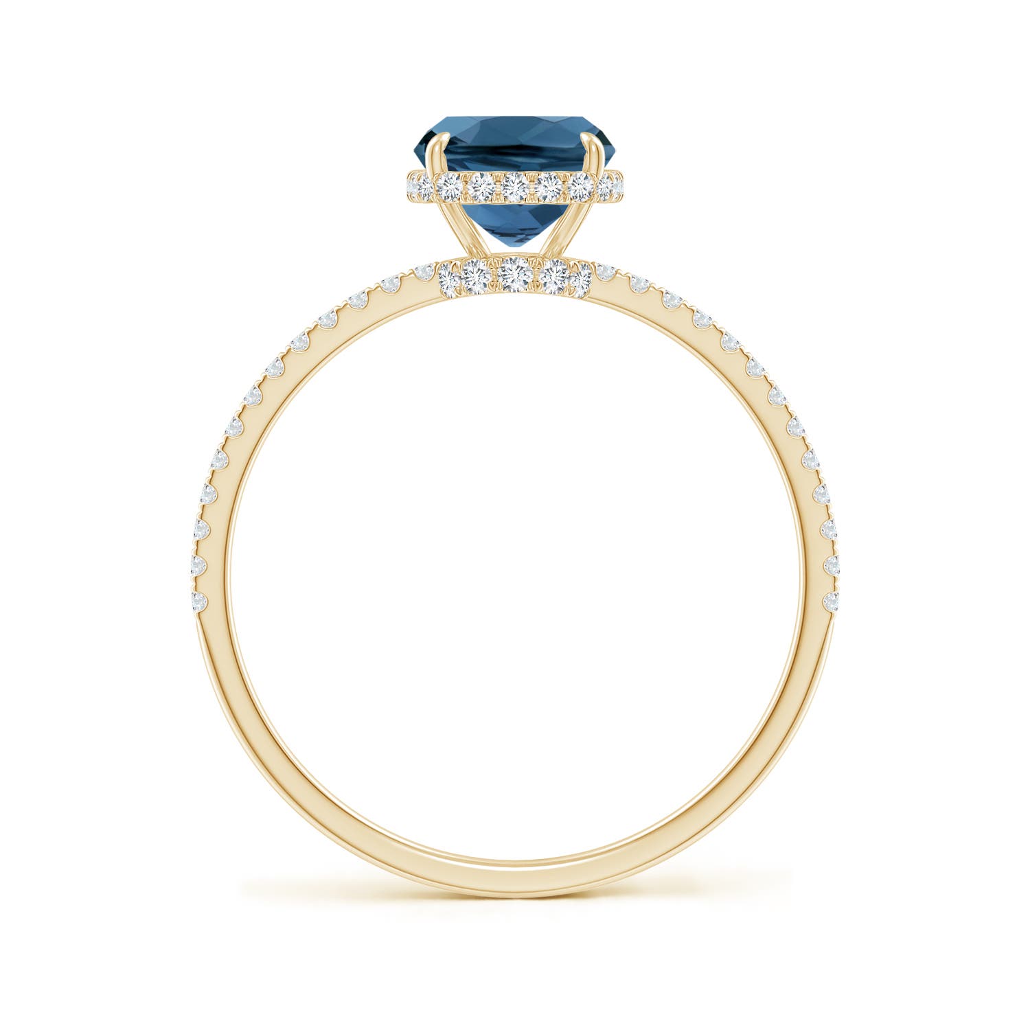 AA - London Blue Topaz / 1.91 CT / 14 KT Yellow Gold