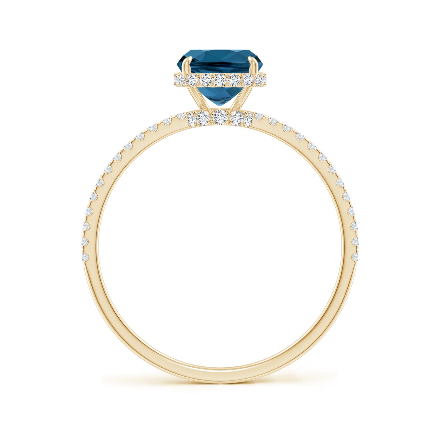 AAA - London Blue Topaz / 1.91 CT / 14 KT Yellow Gold