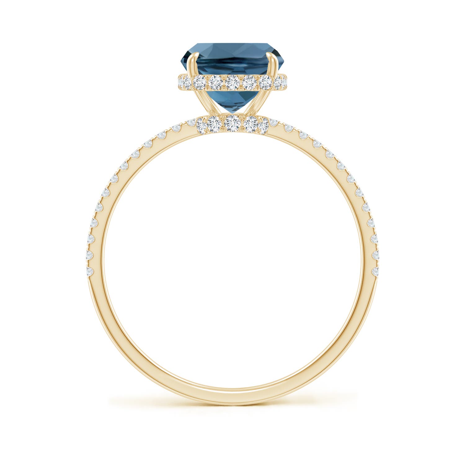 A - London Blue Topaz / 2.55 CT / 14 KT Yellow Gold