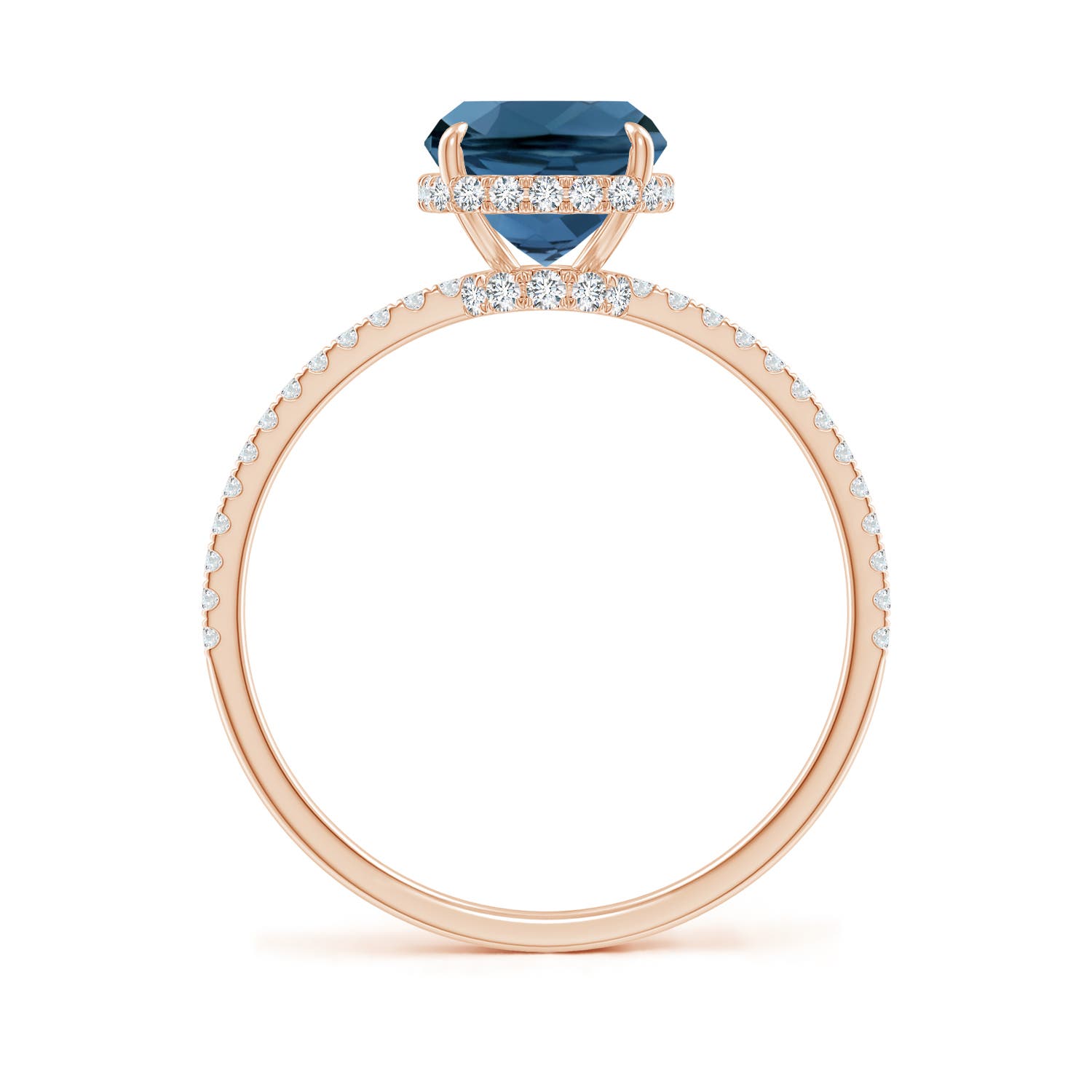 AA - London Blue Topaz / 2.55 CT / 14 KT Rose Gold