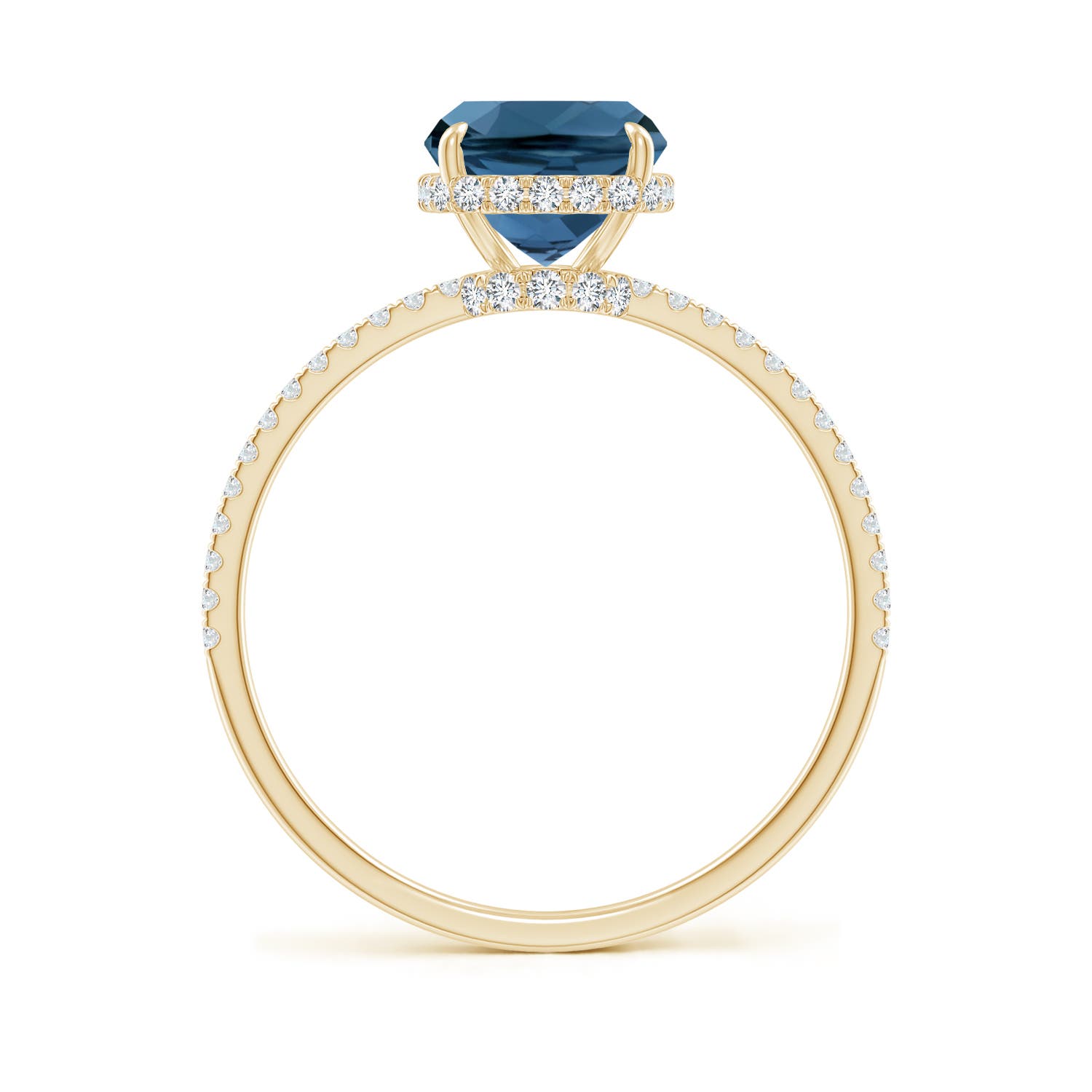 AA - London Blue Topaz / 2.55 CT / 14 KT Yellow Gold