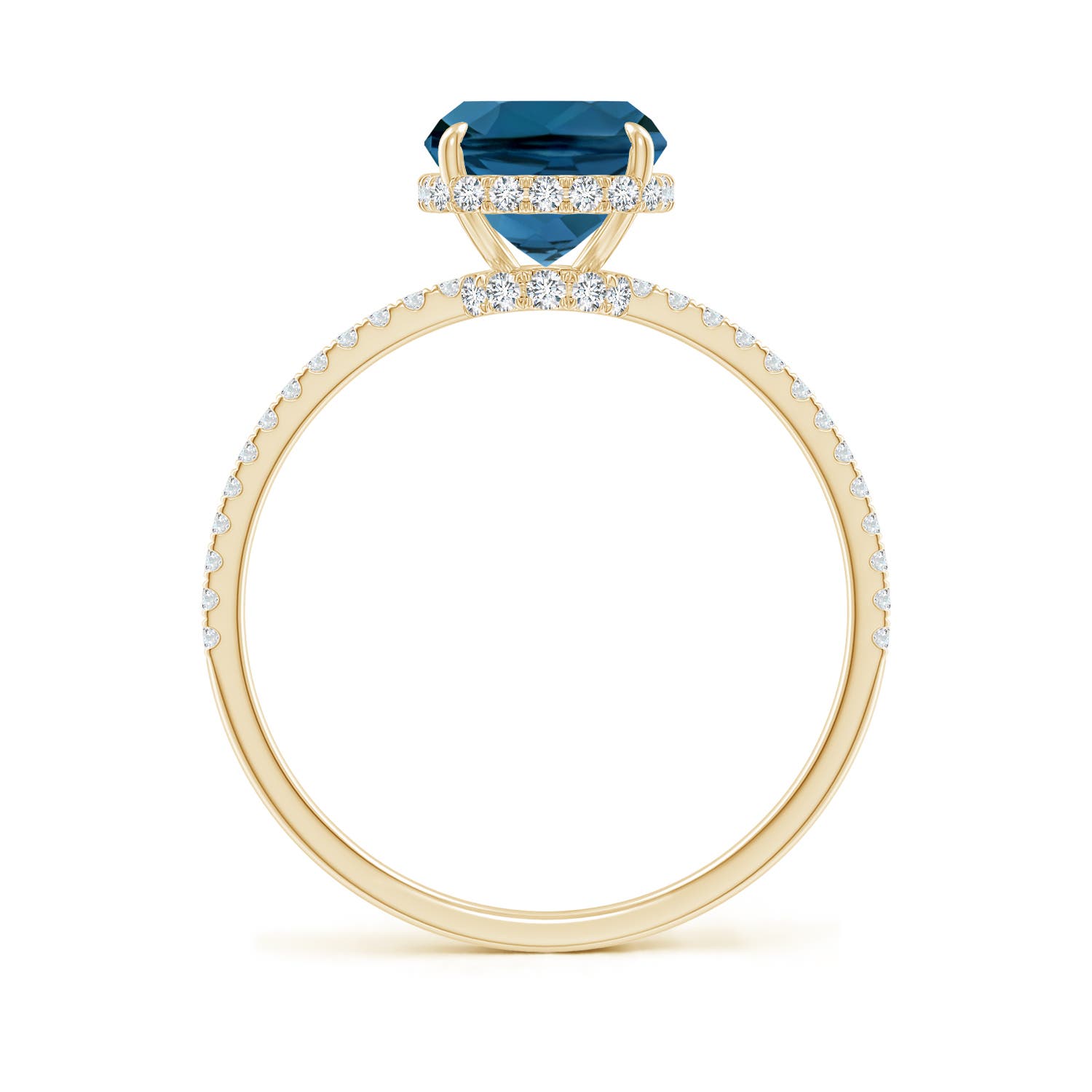 AAA - London Blue Topaz / 2.55 CT / 14 KT Yellow Gold