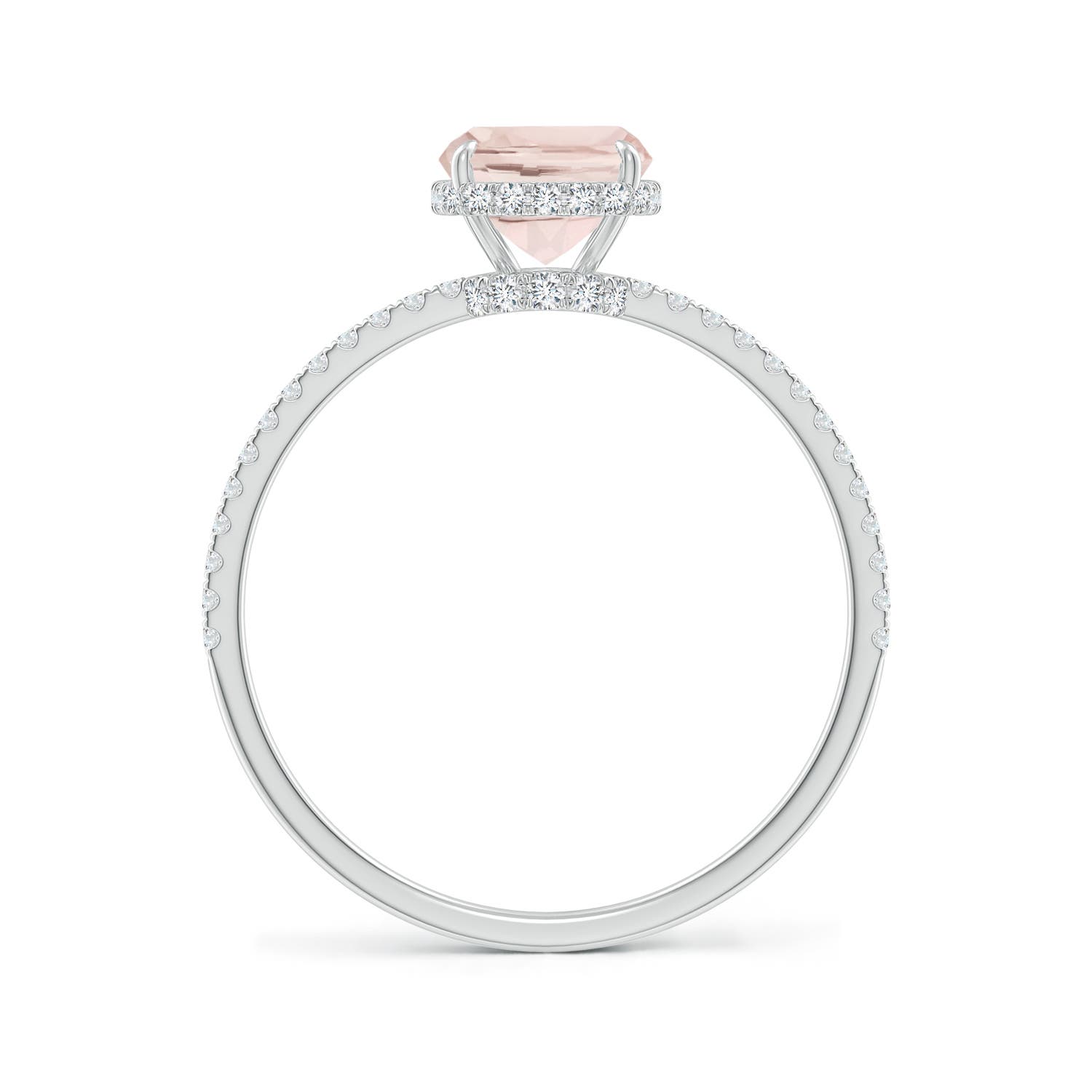 A - Morganite / 1.51 CT / 14 KT White Gold