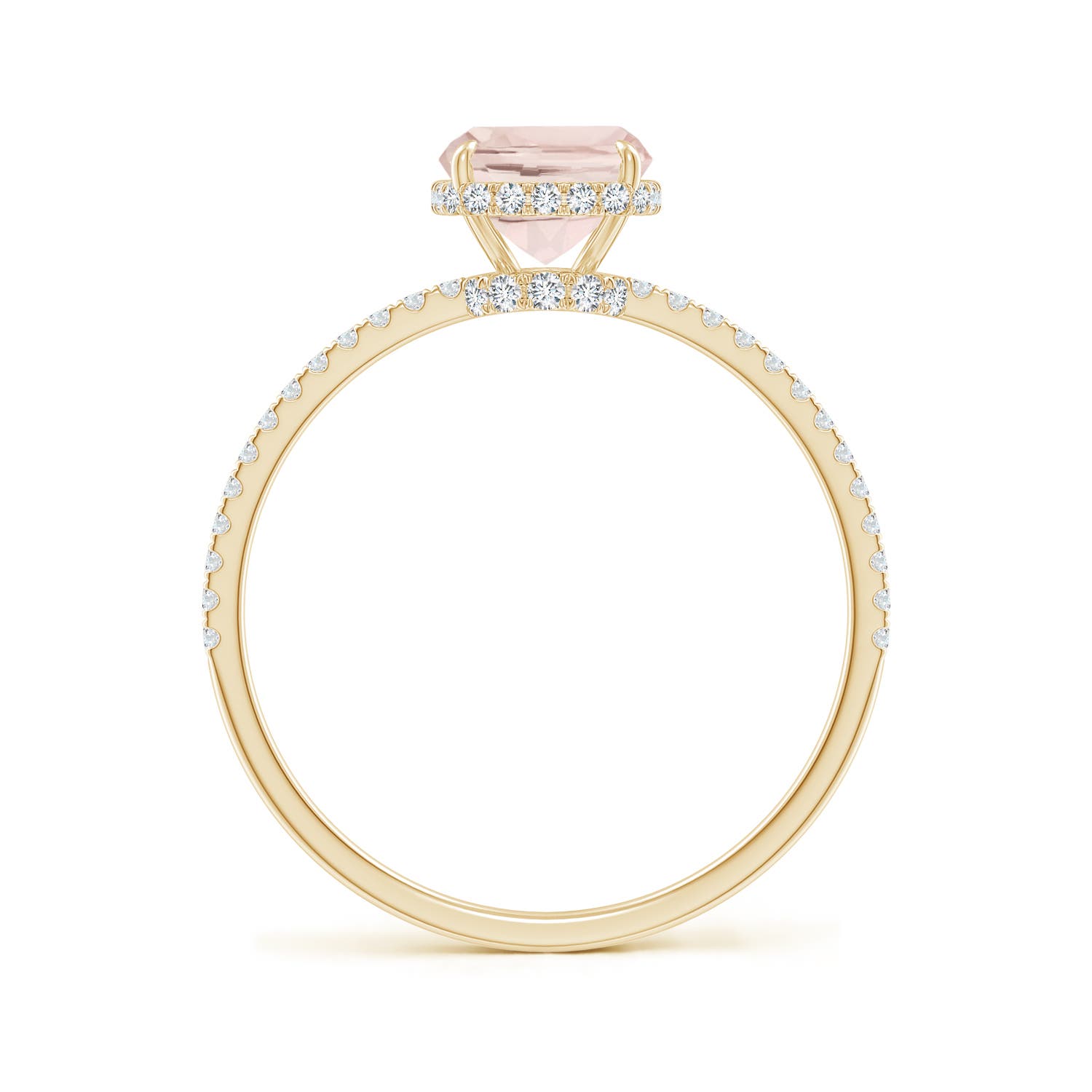 A - Morganite / 1.51 CT / 14 KT Yellow Gold