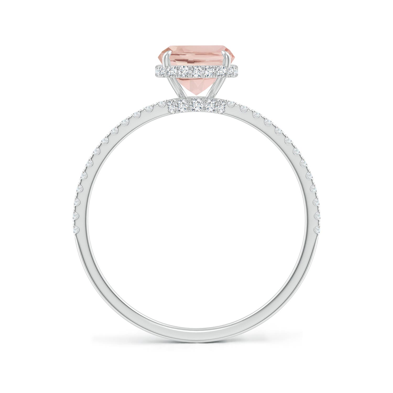 AA - Morganite / 1.51 CT / 14 KT White Gold