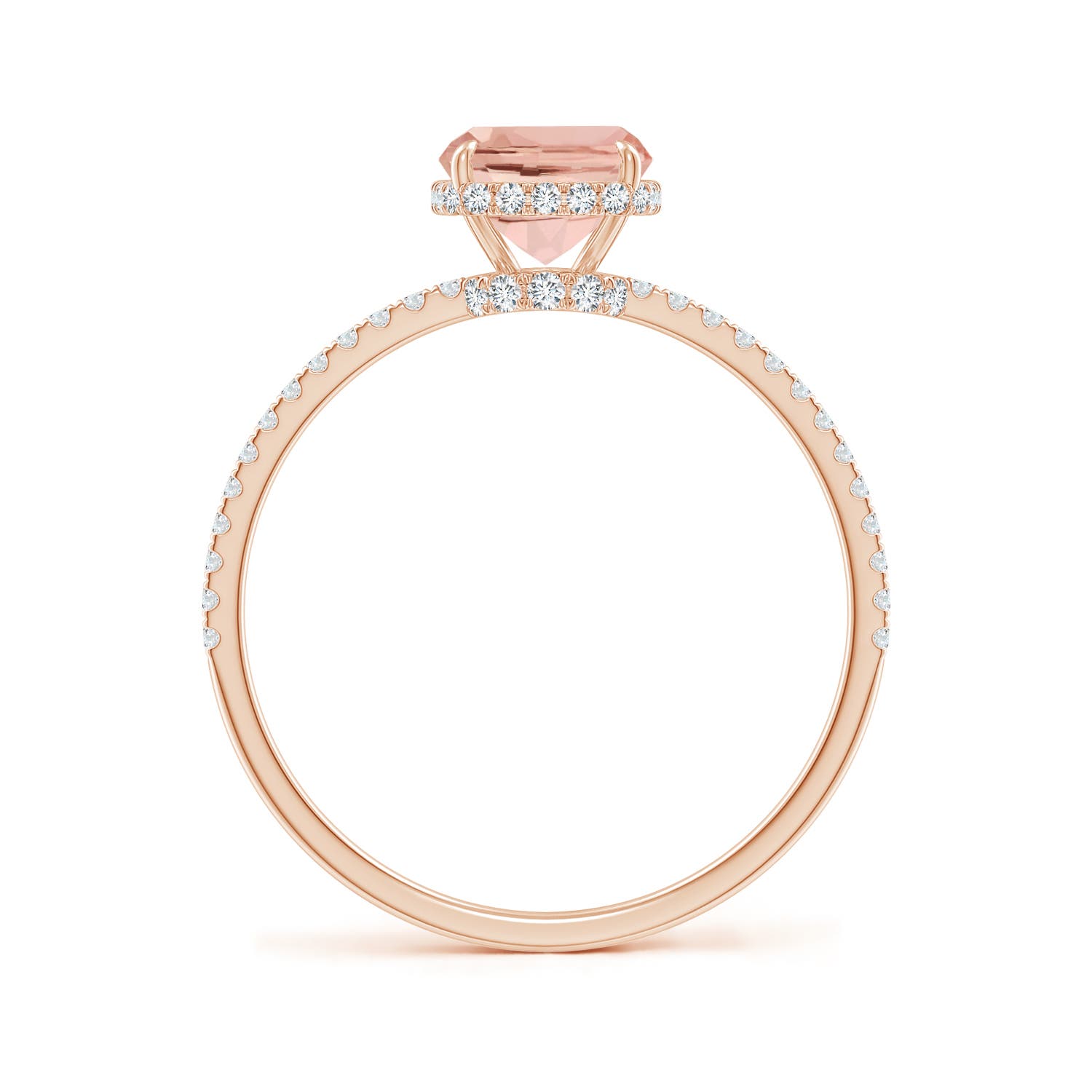 AAAA - Morganite / 1.51 CT / 14 KT Rose Gold