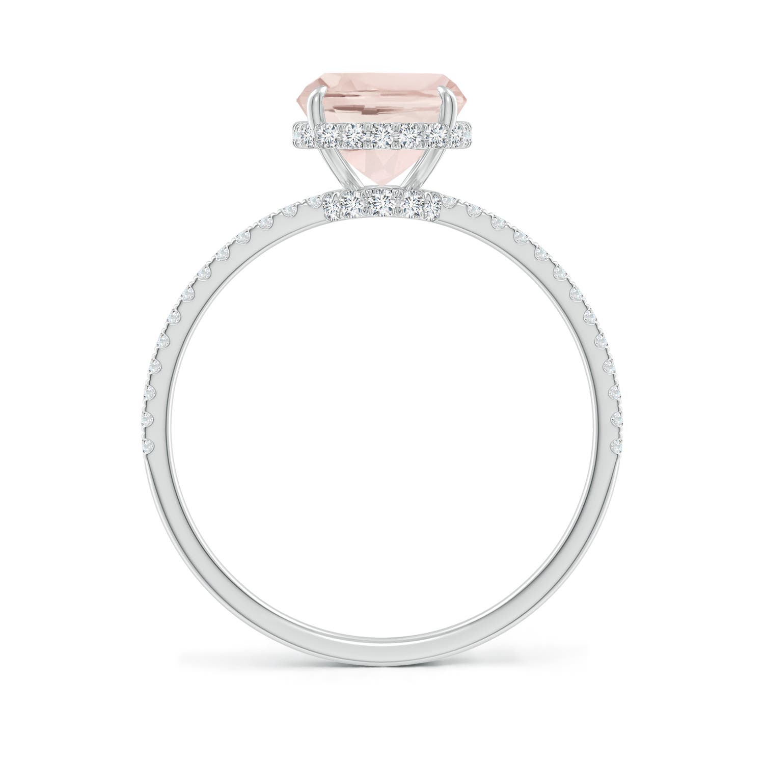 A - Morganite / 2.15 CT / 14 KT White Gold