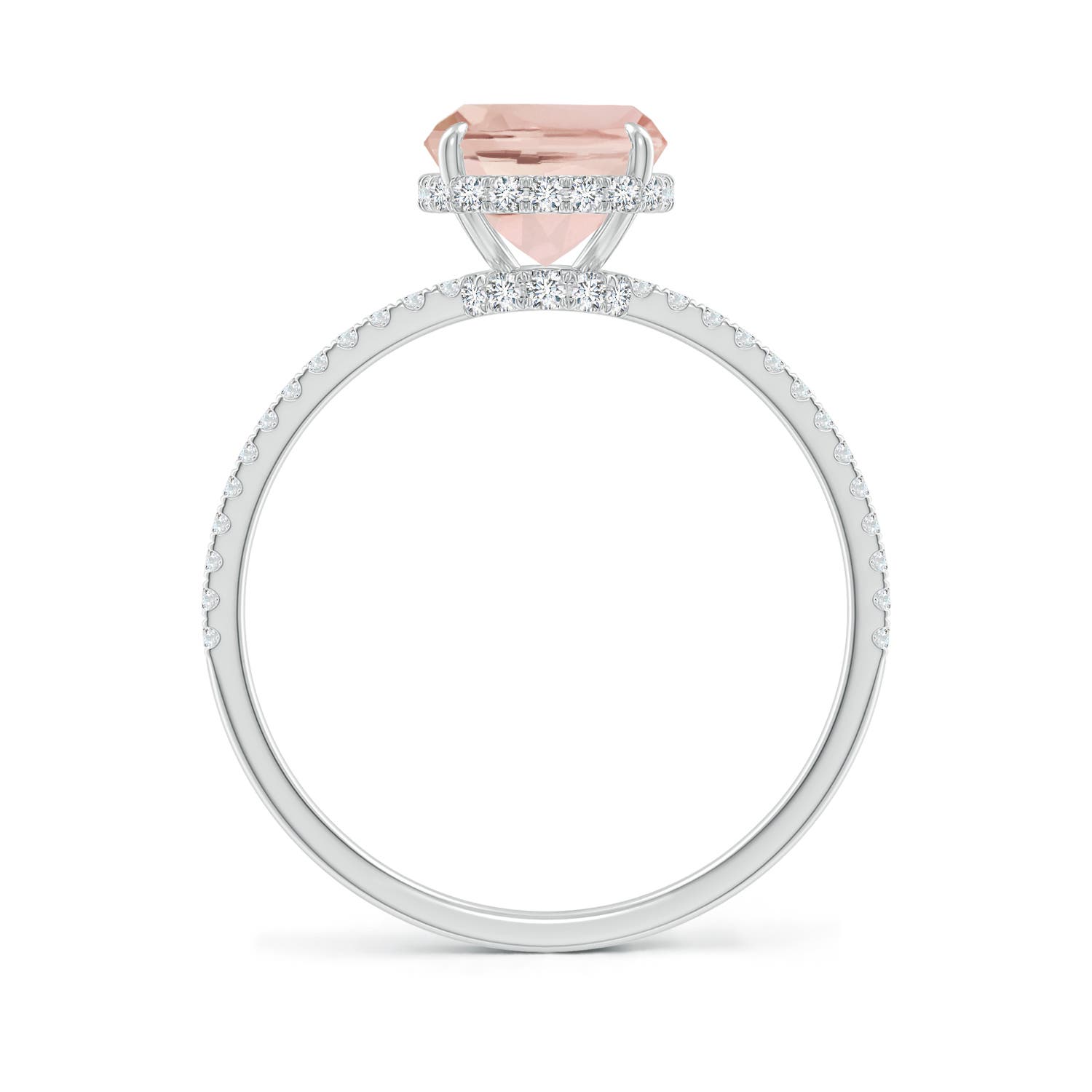 AA - Morganite / 2.15 CT / 14 KT White Gold