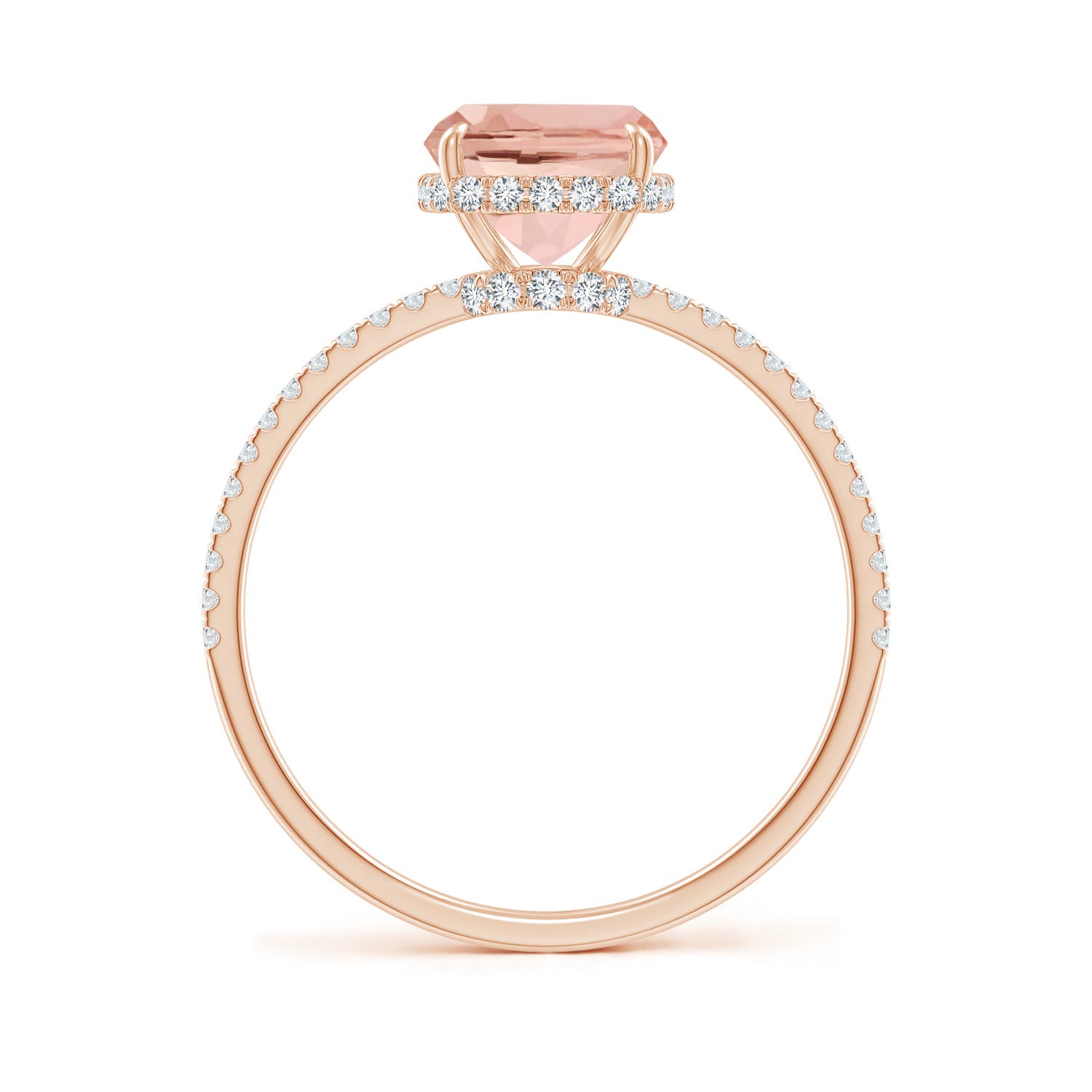 AAAA - Morganite / 2.15 CT / 14 KT Rose Gold