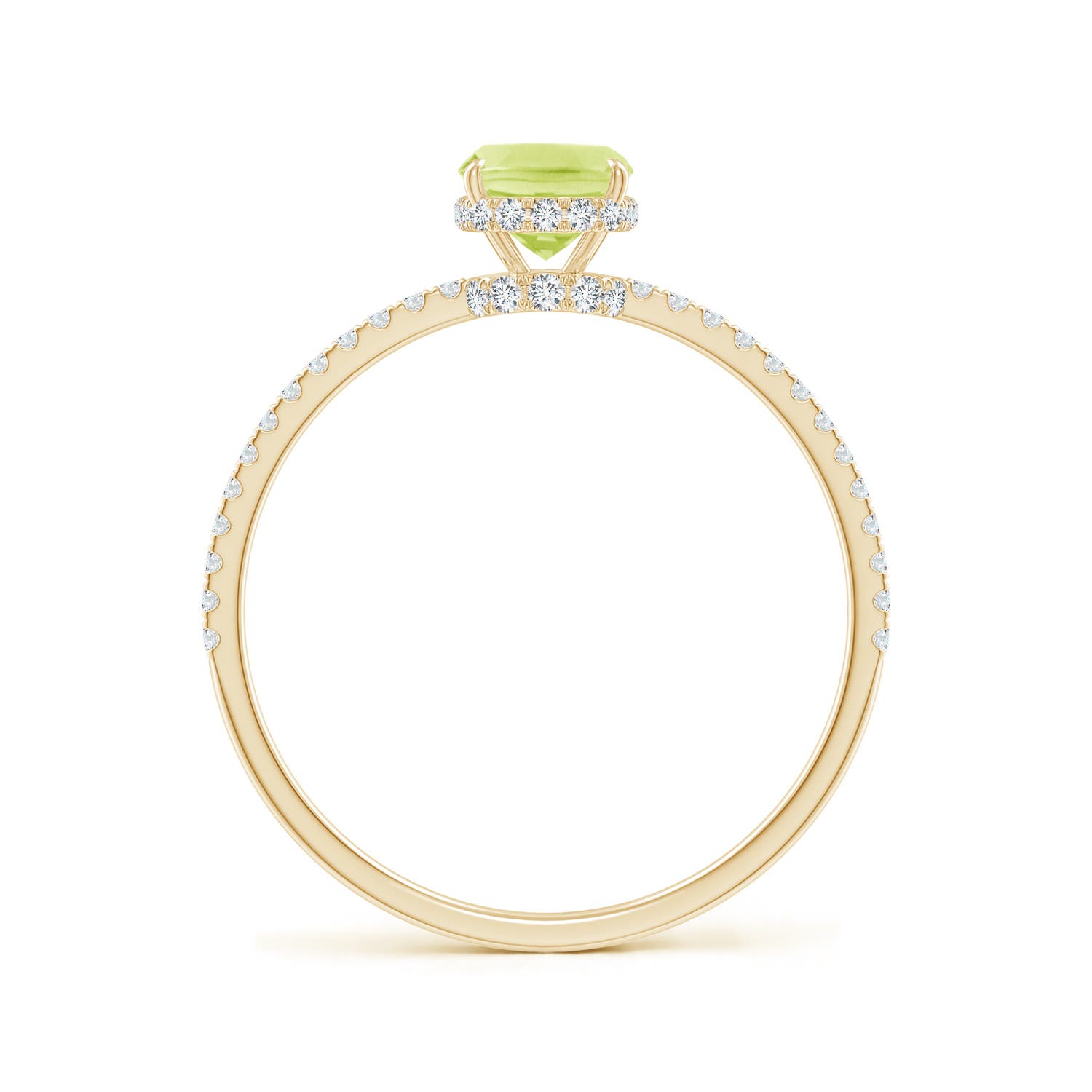 A - Peridot / 1.12 CT / 14 KT Yellow Gold