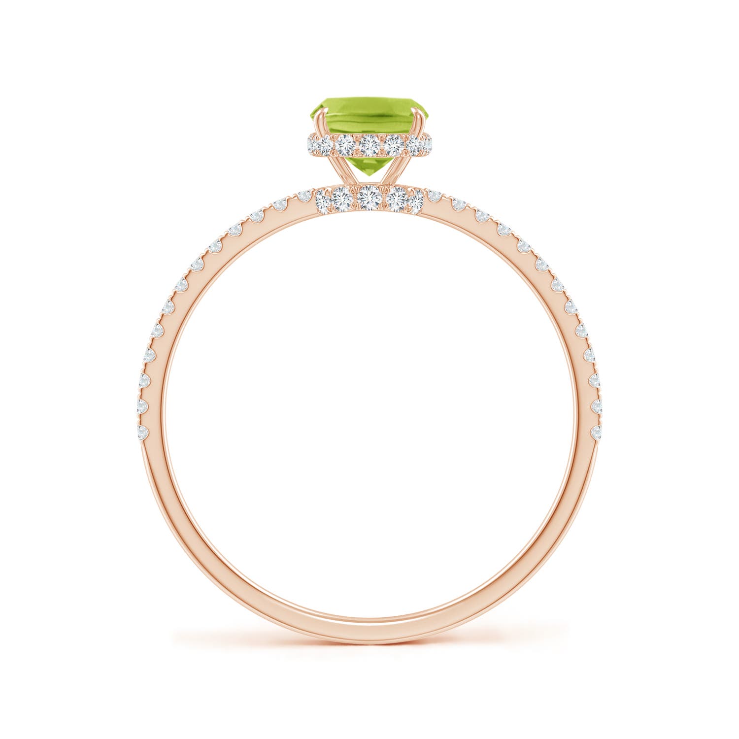 AA - Peridot / 1.12 CT / 14 KT Rose Gold