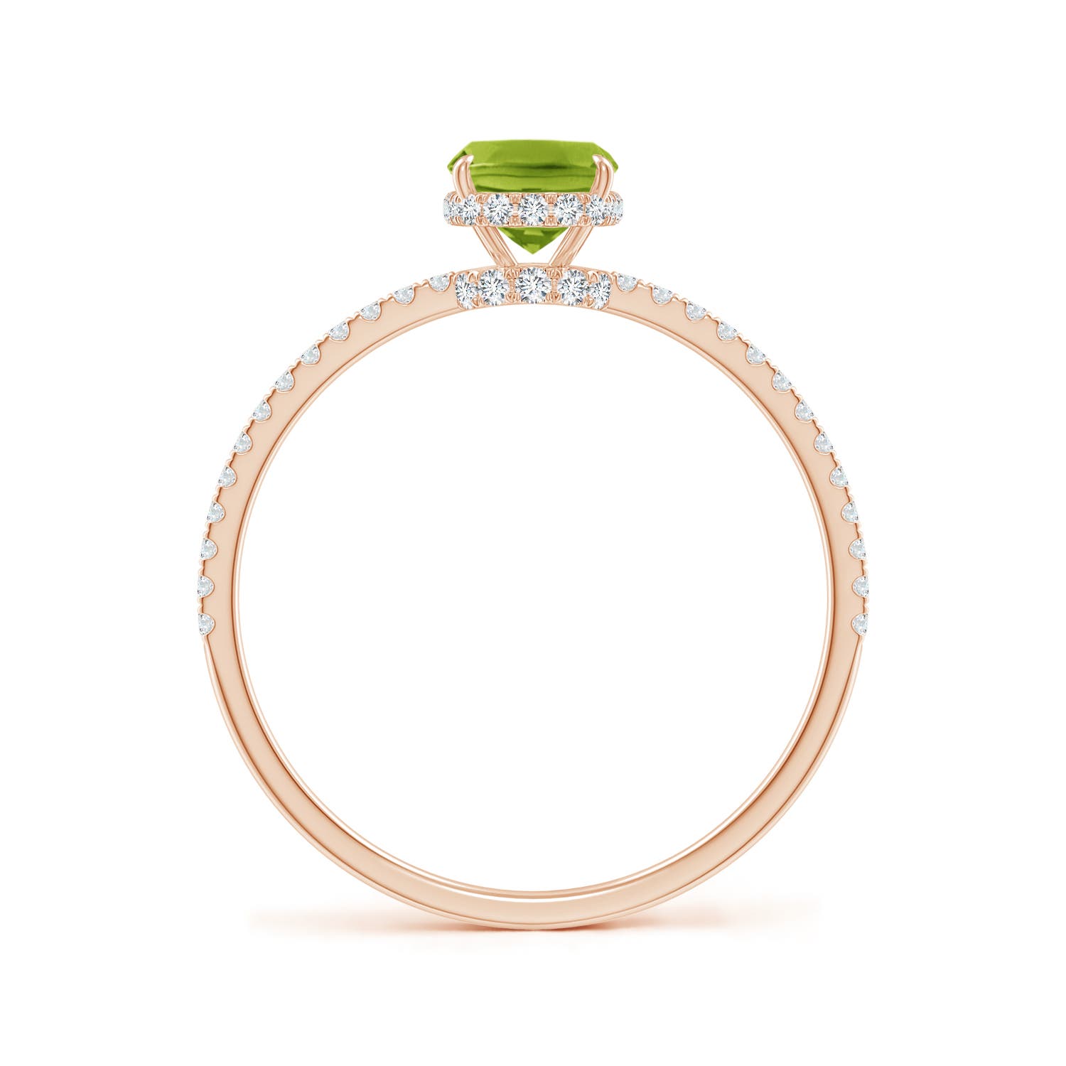 AAA - Peridot / 1.12 CT / 14 KT Rose Gold