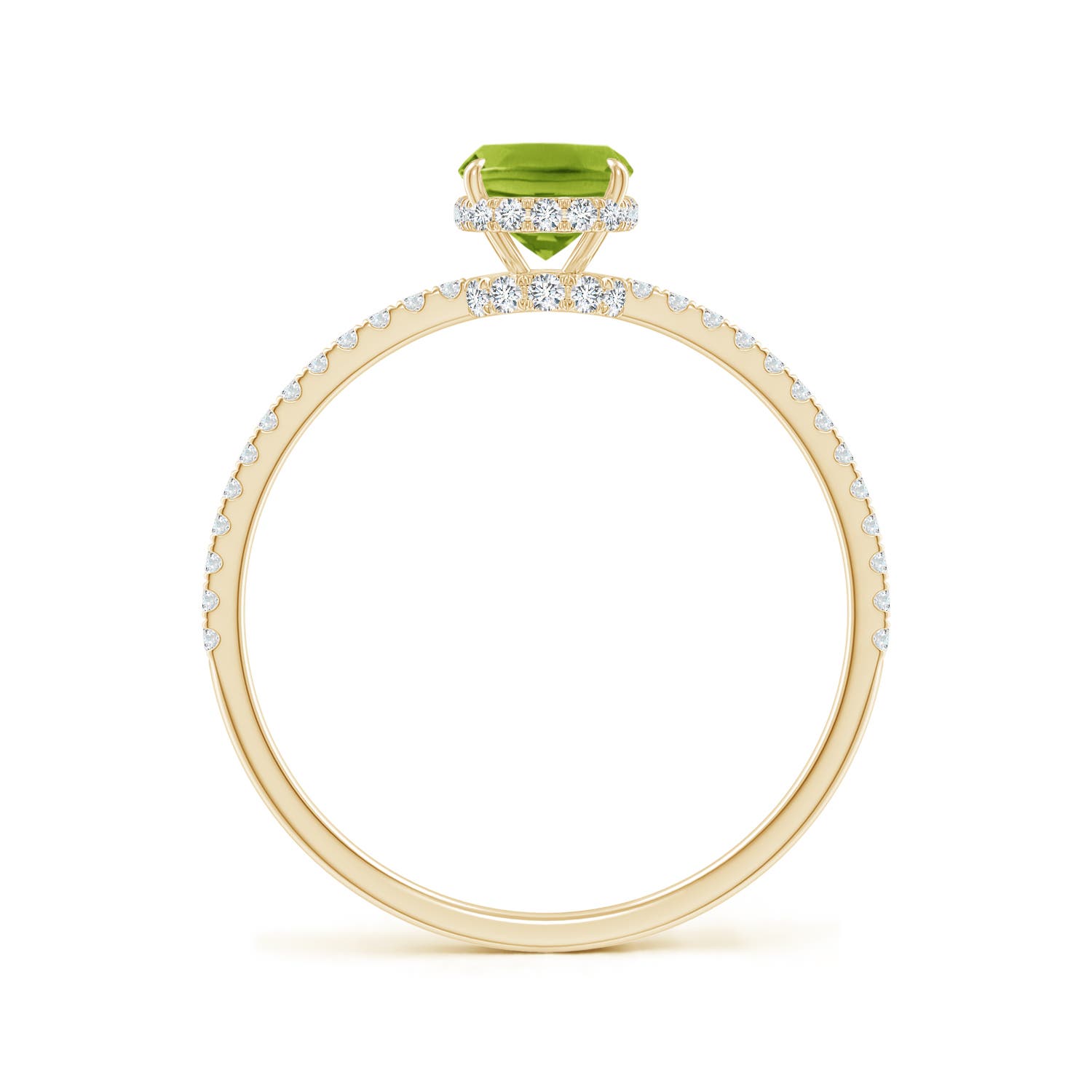 AAA - Peridot / 1.12 CT / 14 KT Yellow Gold