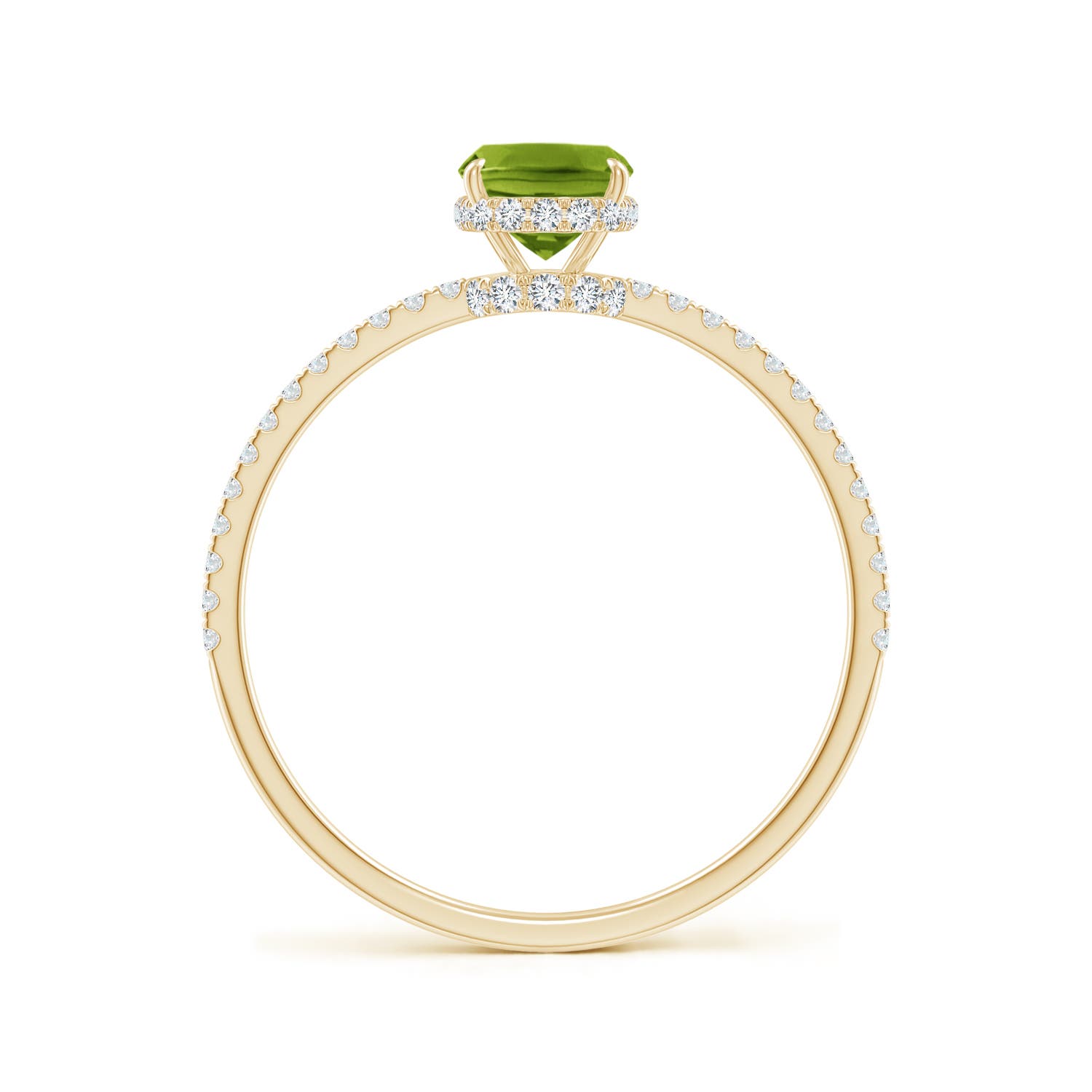 AAAA - Peridot / 1.12 CT / 14 KT Yellow Gold