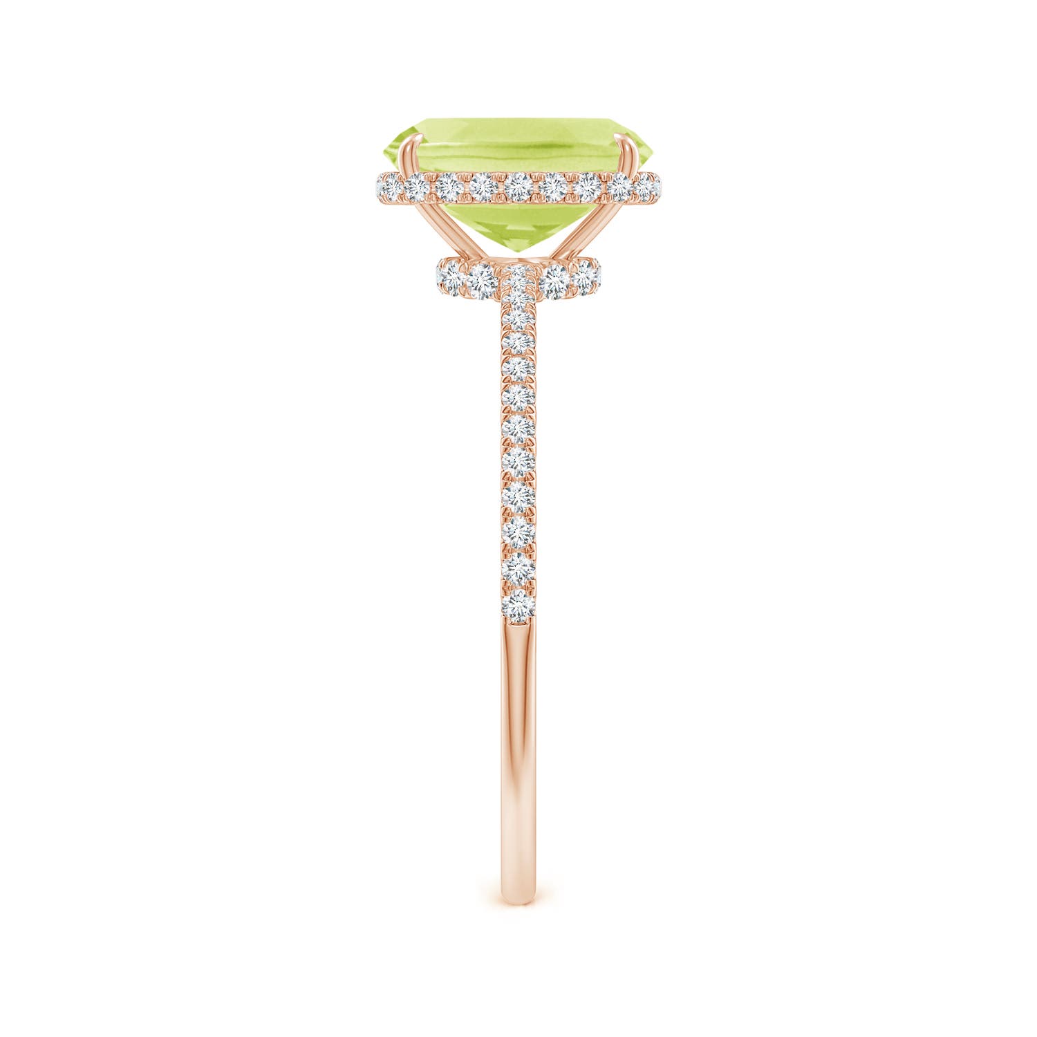 A - Peridot / 1.73 CT / 14 KT Rose Gold