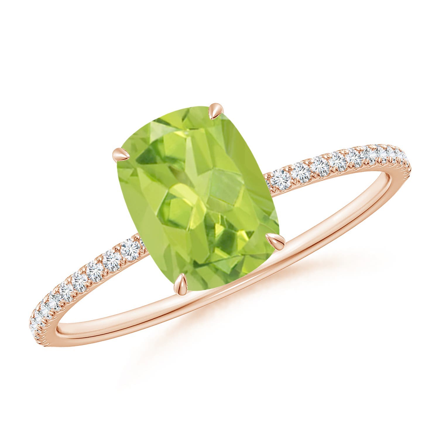 AA - Peridot / 1.73 CT / 14 KT Rose Gold