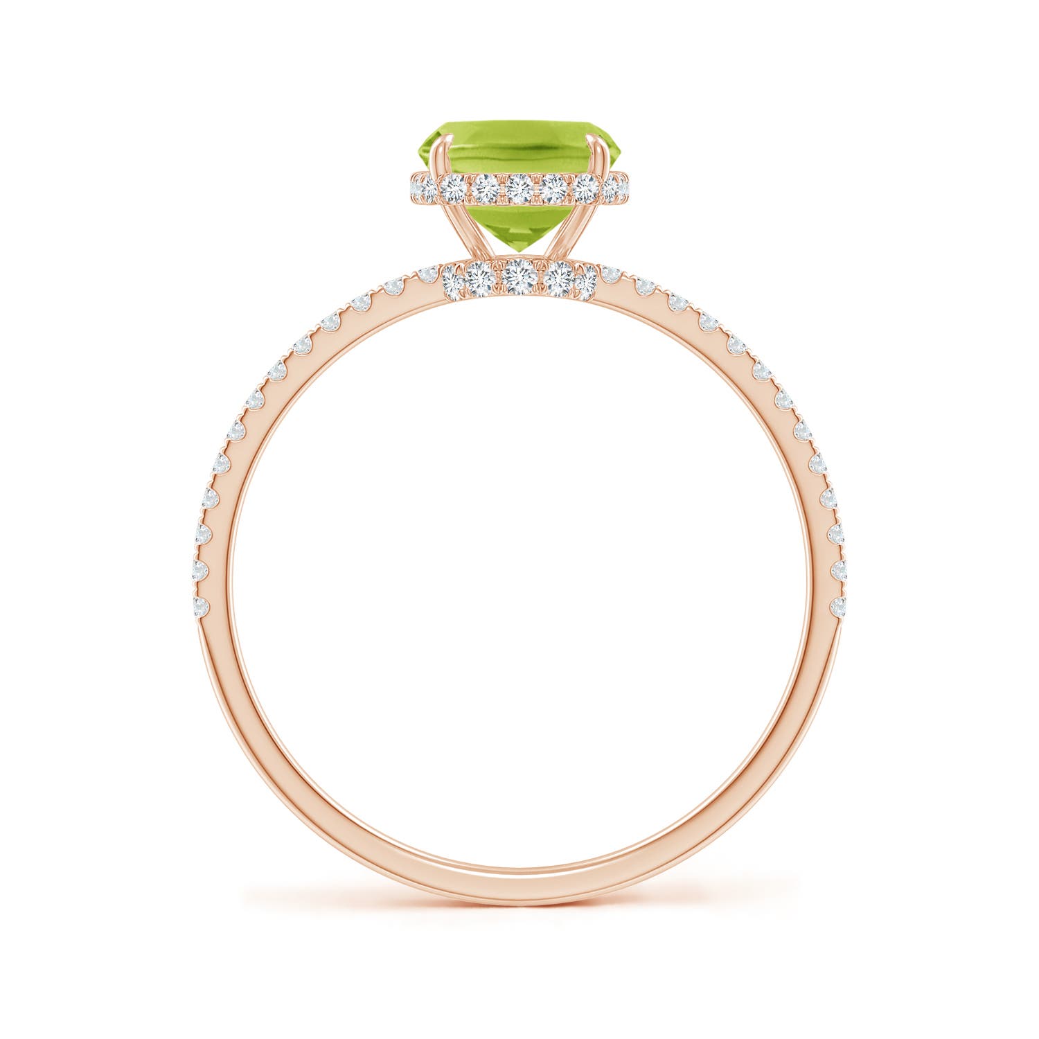 AA - Peridot / 1.73 CT / 14 KT Rose Gold