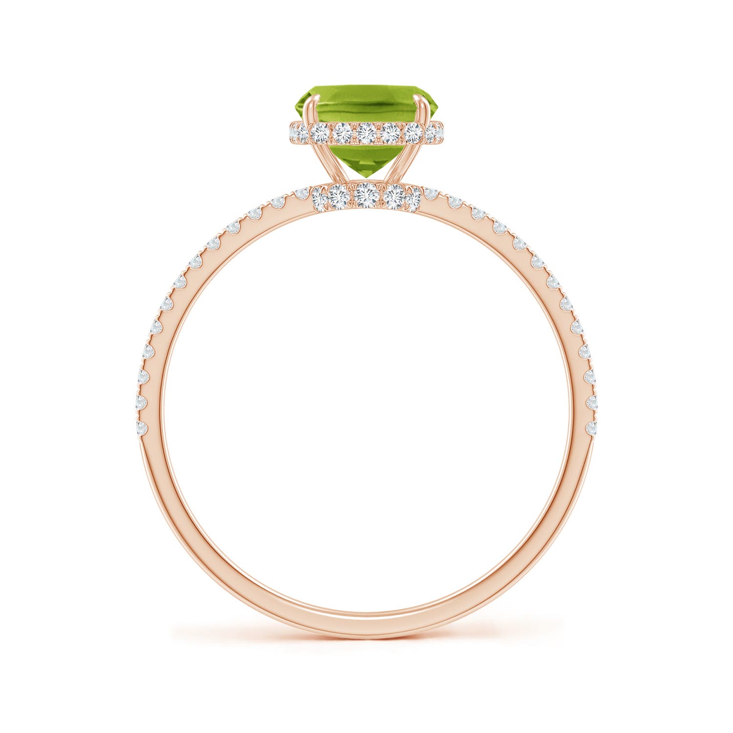 AAA - Peridot / 1.73 CT / 14 KT Rose Gold