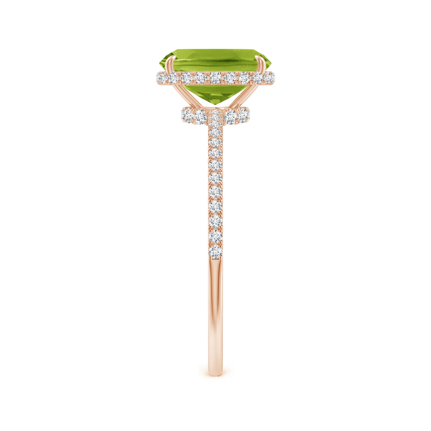 AAA - Peridot / 1.73 CT / 14 KT Rose Gold