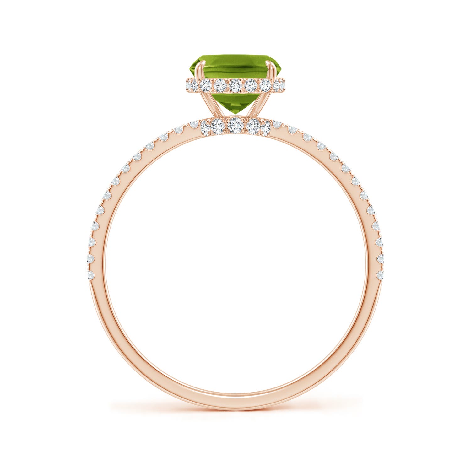 AAAA - Peridot / 1.73 CT / 14 KT Rose Gold