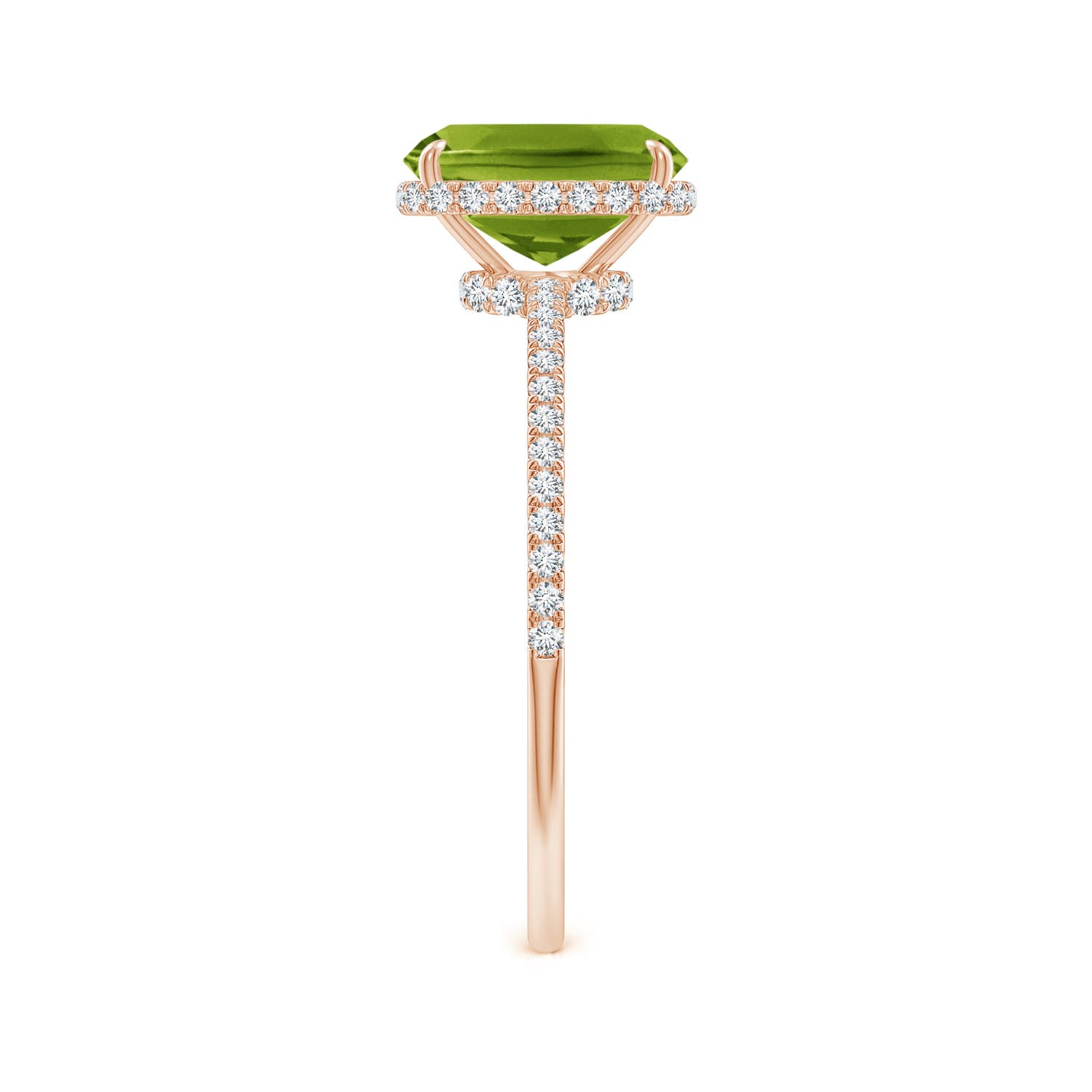 AAAA - Peridot / 1.73 CT / 14 KT Rose Gold