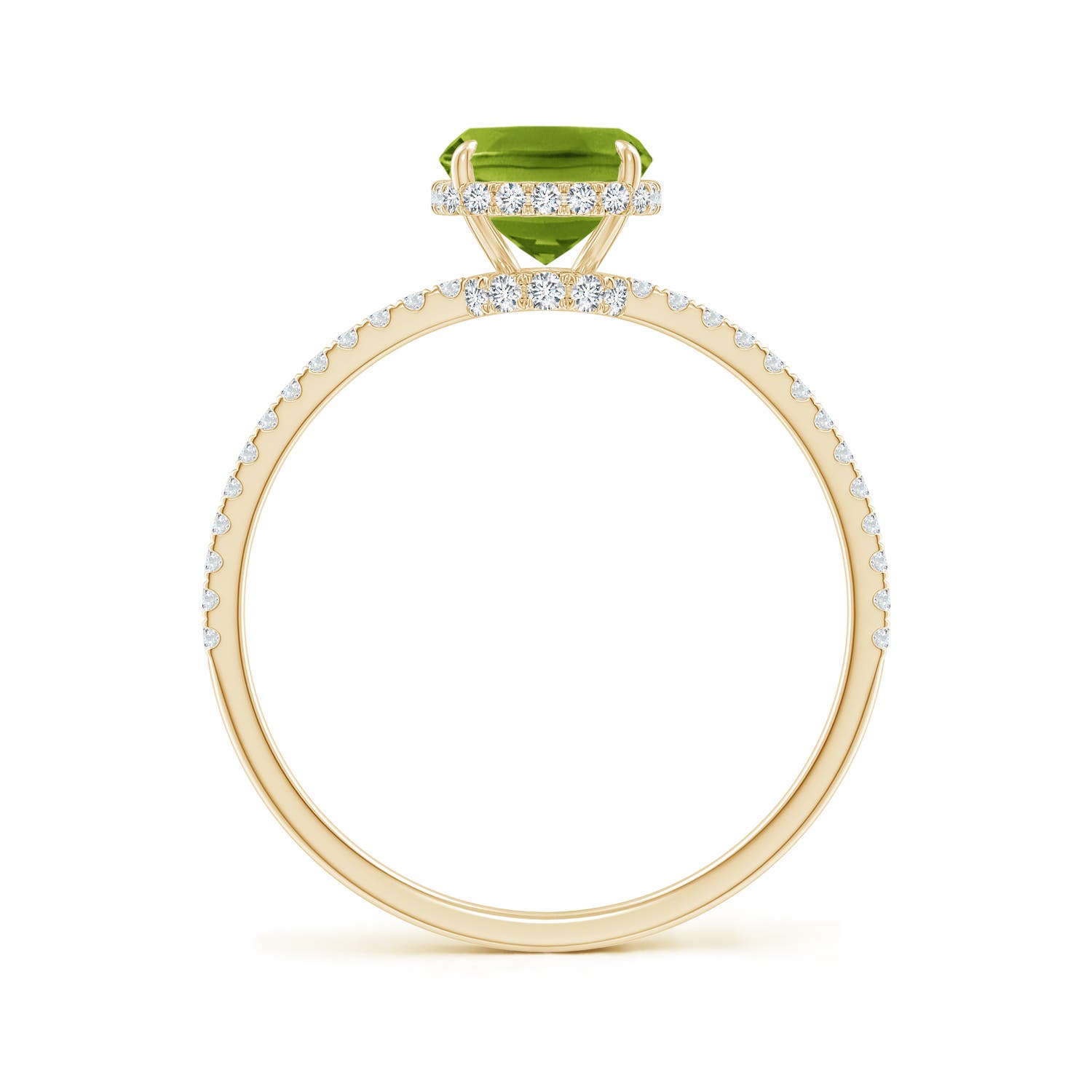 AAAA - Peridot / 1.73 CT / 14 KT Yellow Gold