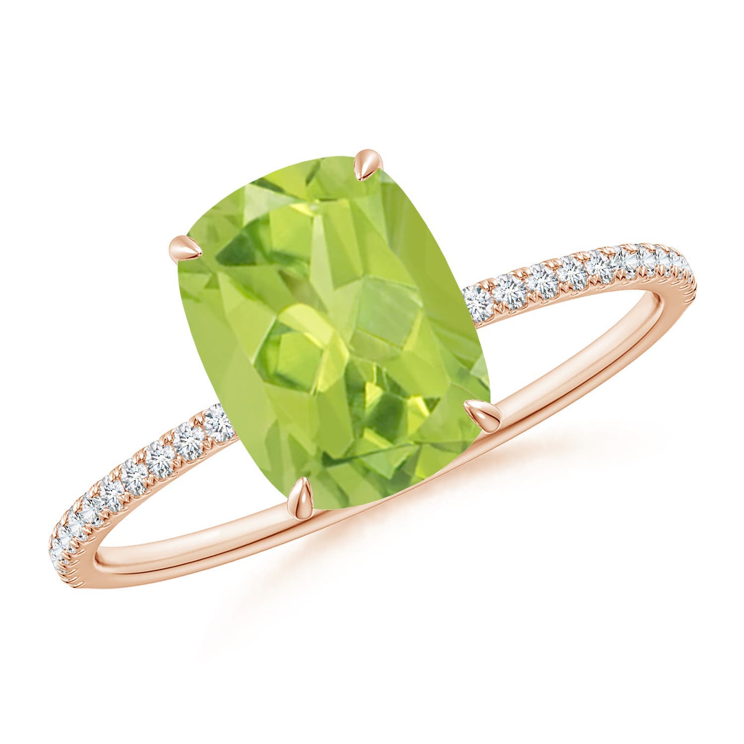 AA - Peridot / 2.45 CT / 14 KT Rose Gold