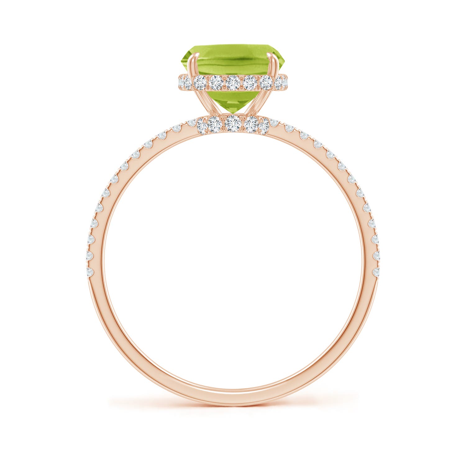 AA - Peridot / 2.45 CT / 14 KT Rose Gold