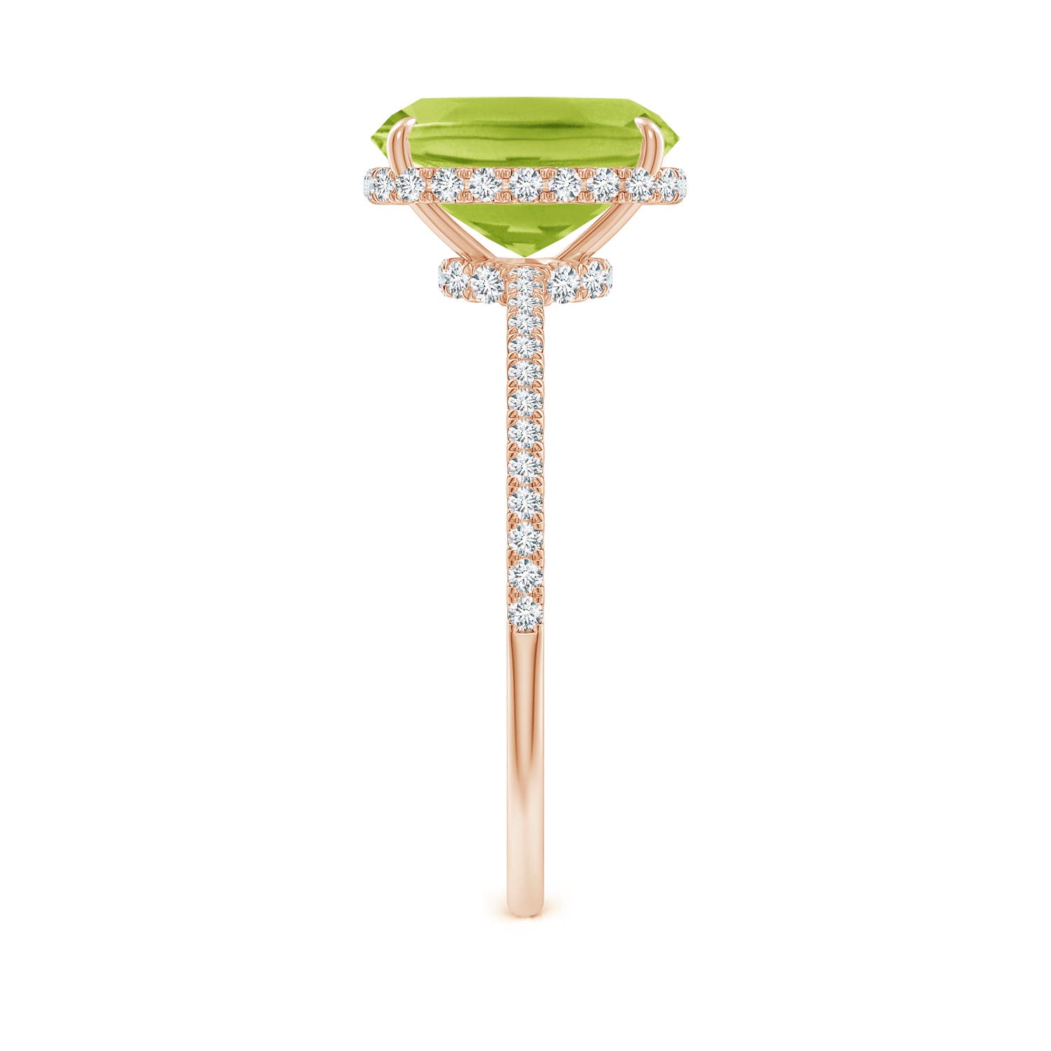 AA - Peridot / 2.45 CT / 14 KT Rose Gold