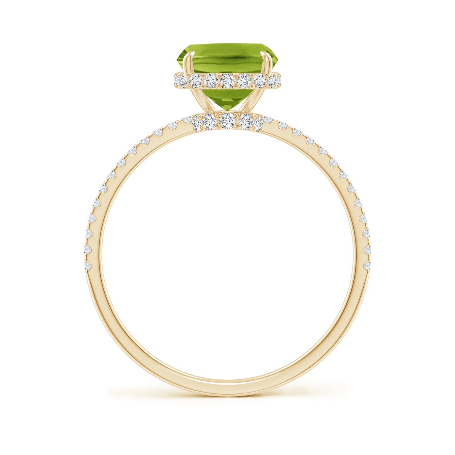 AAA - Peridot / 2.45 CT / 14 KT Yellow Gold