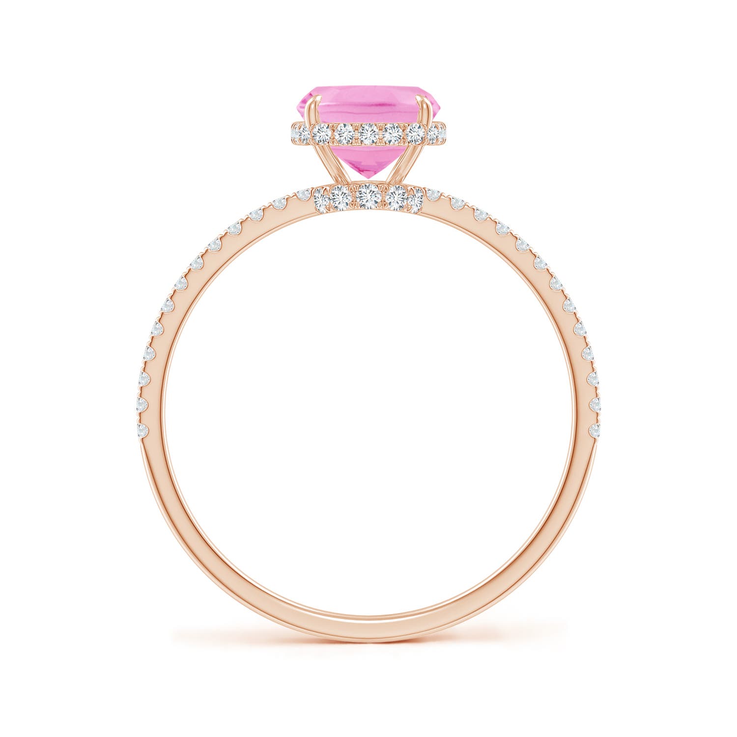 A - Pink Sapphire / 2.11 CT / 14 KT Rose Gold