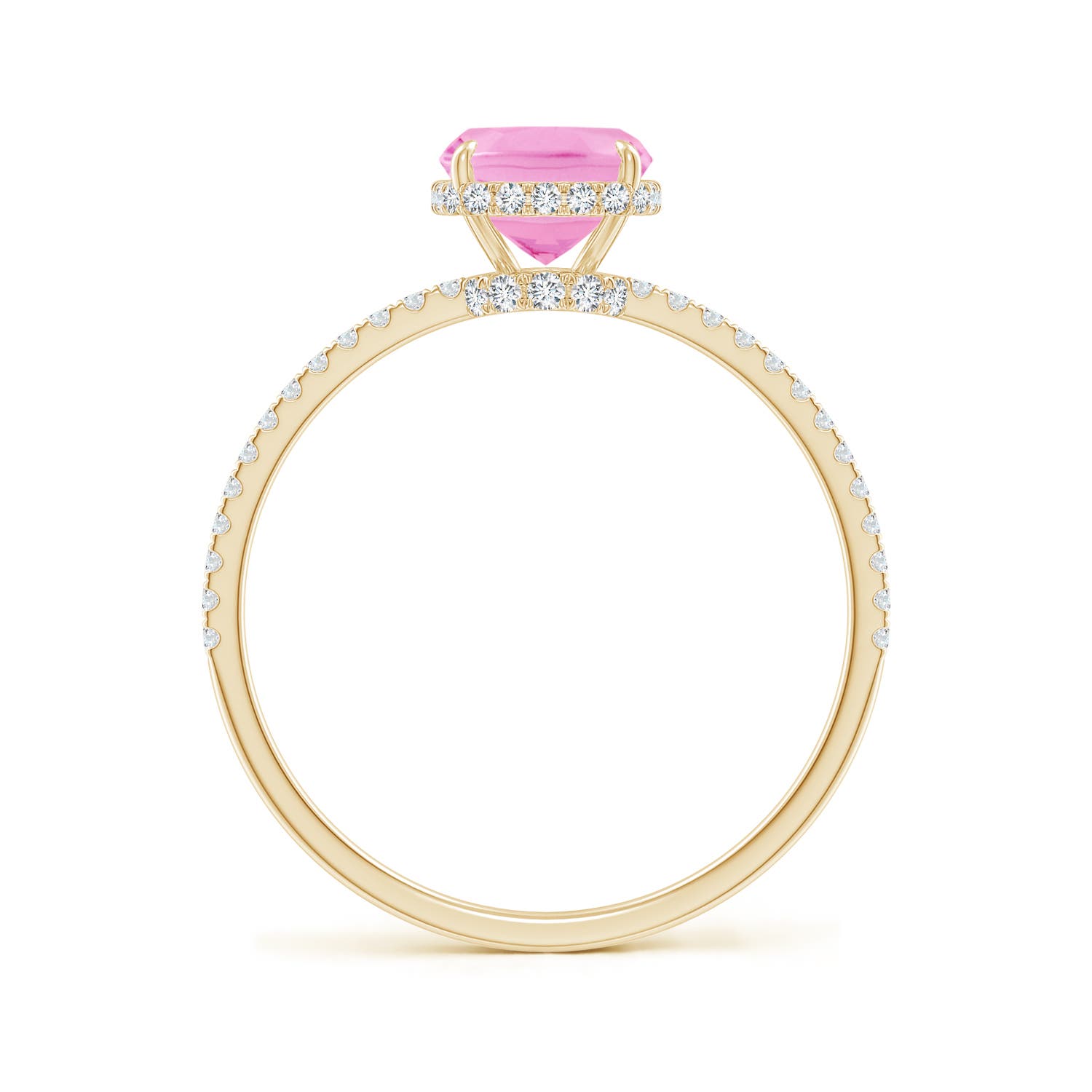 A - Pink Sapphire / 2.11 CT / 14 KT Yellow Gold