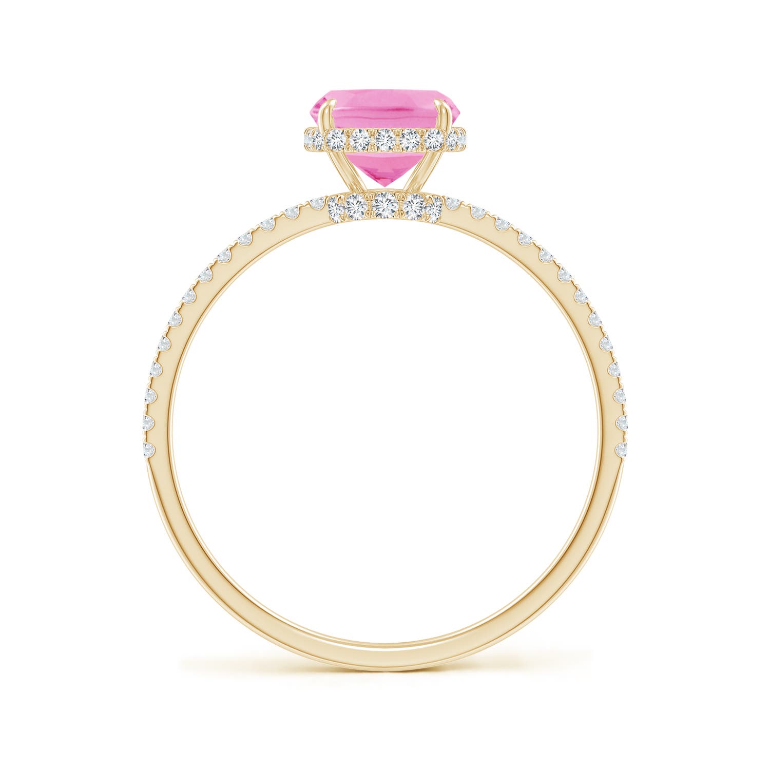 AA - Pink Sapphire / 2.11 CT / 14 KT Yellow Gold