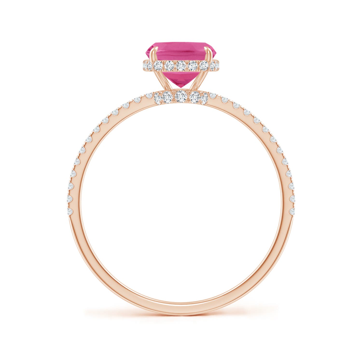 AAA - Pink Sapphire / 2.11 CT / 14 KT Rose Gold