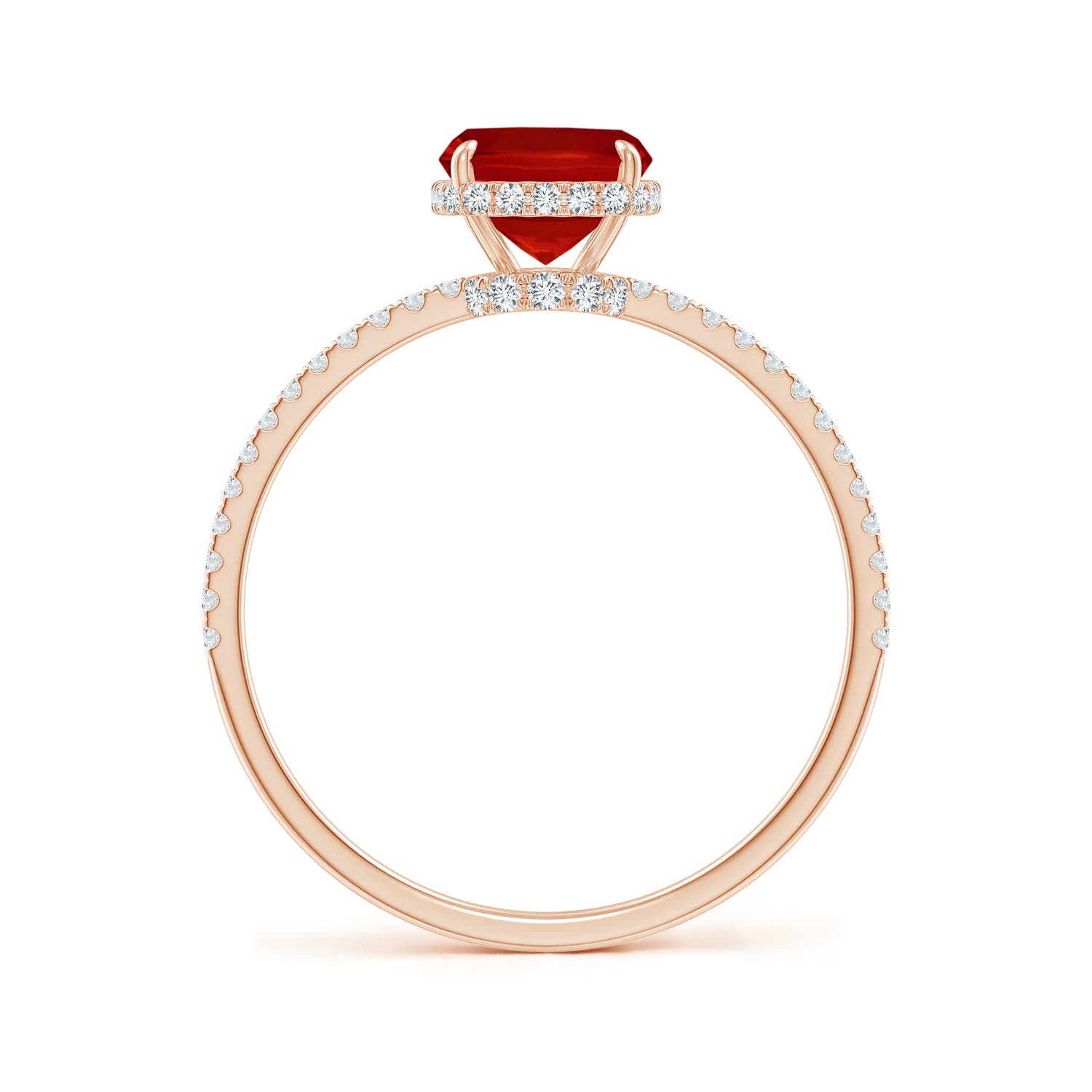 AAA - Ruby / 1.71 CT / 14 KT Rose Gold