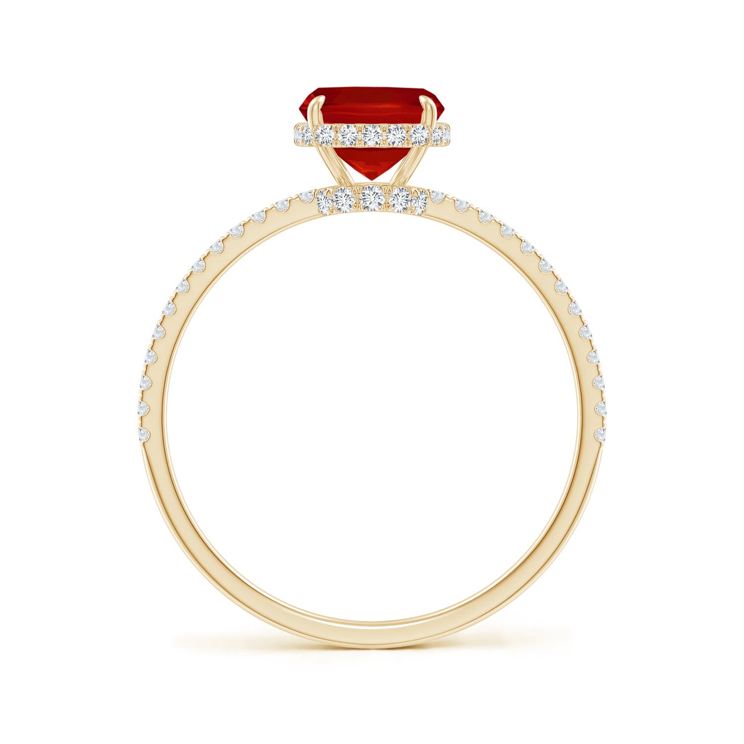 AAA - Ruby / 1.71 CT / 14 KT Yellow Gold