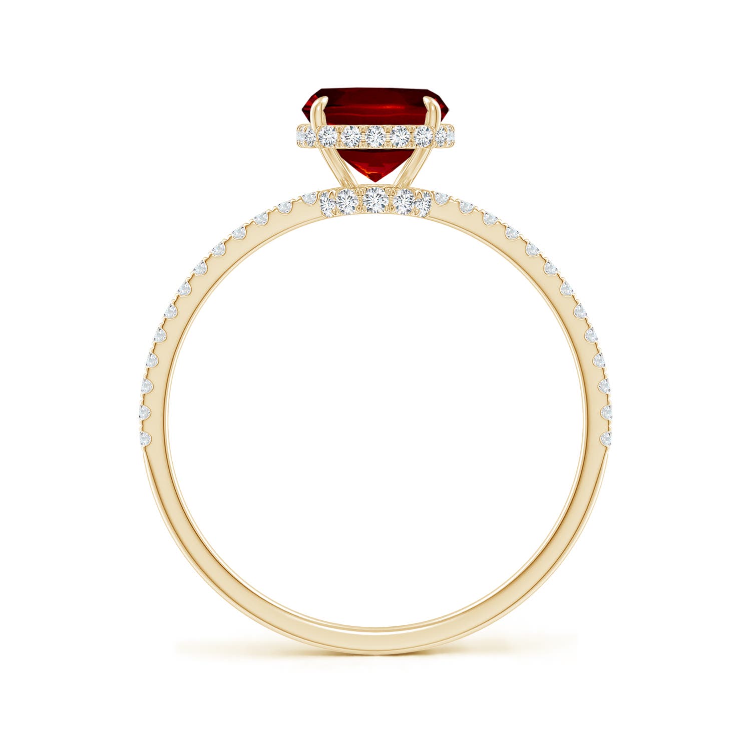 AAAA - Ruby / 1.71 CT / 14 KT Yellow Gold