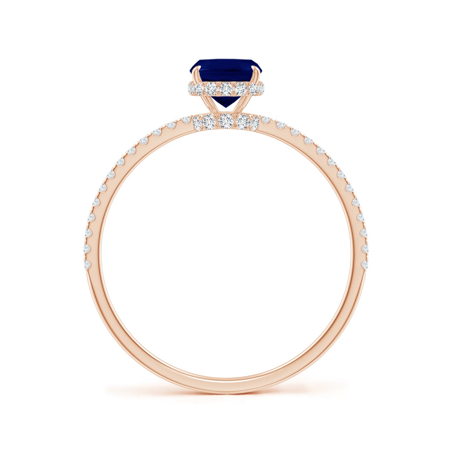 AA - Blue Sapphire / 1.3 CT / 14 KT Rose Gold