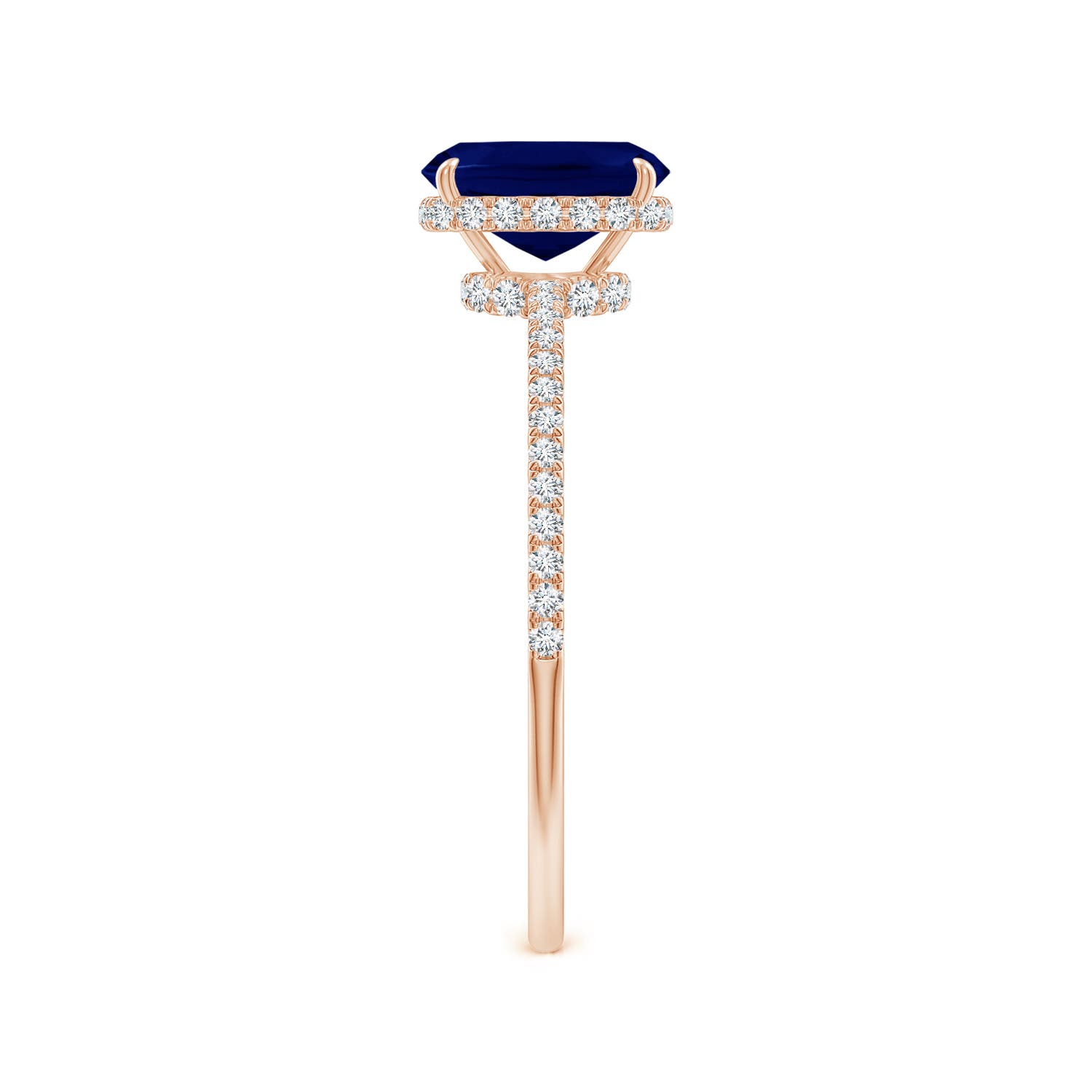 AA - Blue Sapphire / 1.3 CT / 14 KT Rose Gold